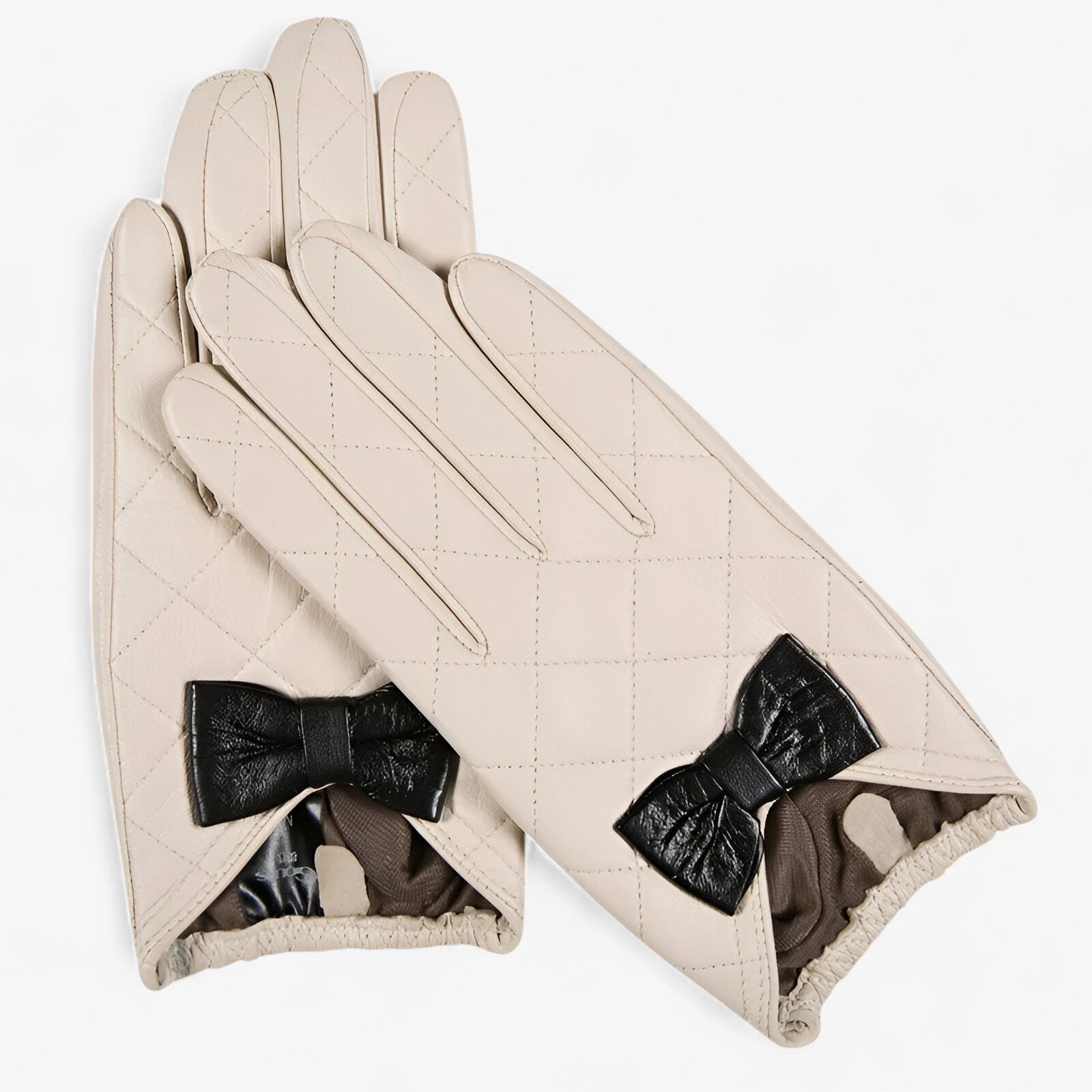 Liza | Eleganti e Calde Guanti in Pelle - Touchscreen & Comfort - Beige - Gift Gifts for women gloves winter gloves Women fashion womens fashion - Concept Palermo