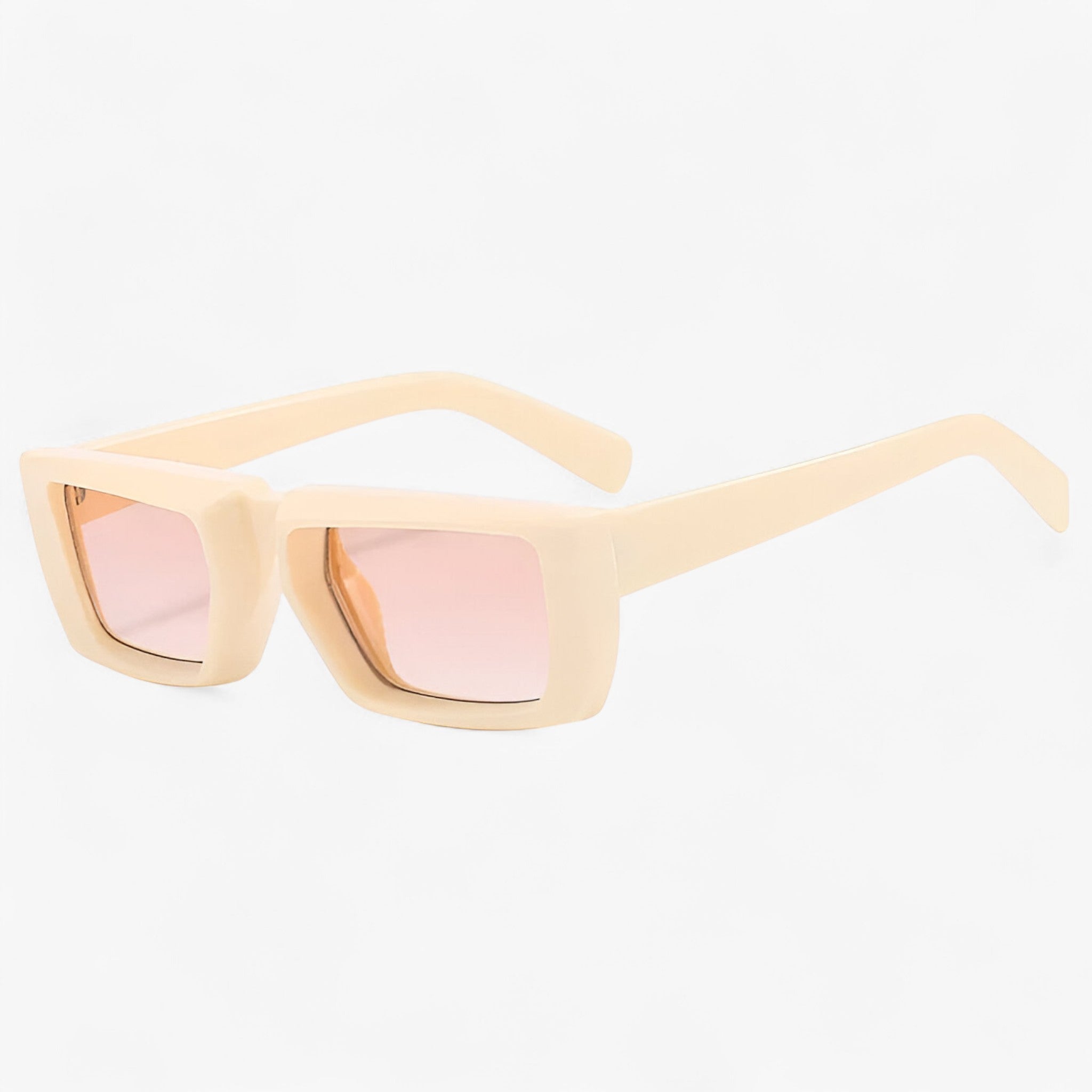 Luca | Occhiali da sole Y2K firmati con montatura squadrata unisex - tè beige Come mostrato nella figura - Fashion Sunglasses men sunglasses polarized mens sunglasses Polarized man sunglasses polarized sunglasses women sun glasses Sunglasses sunglasses polarized men - Concept Palermo