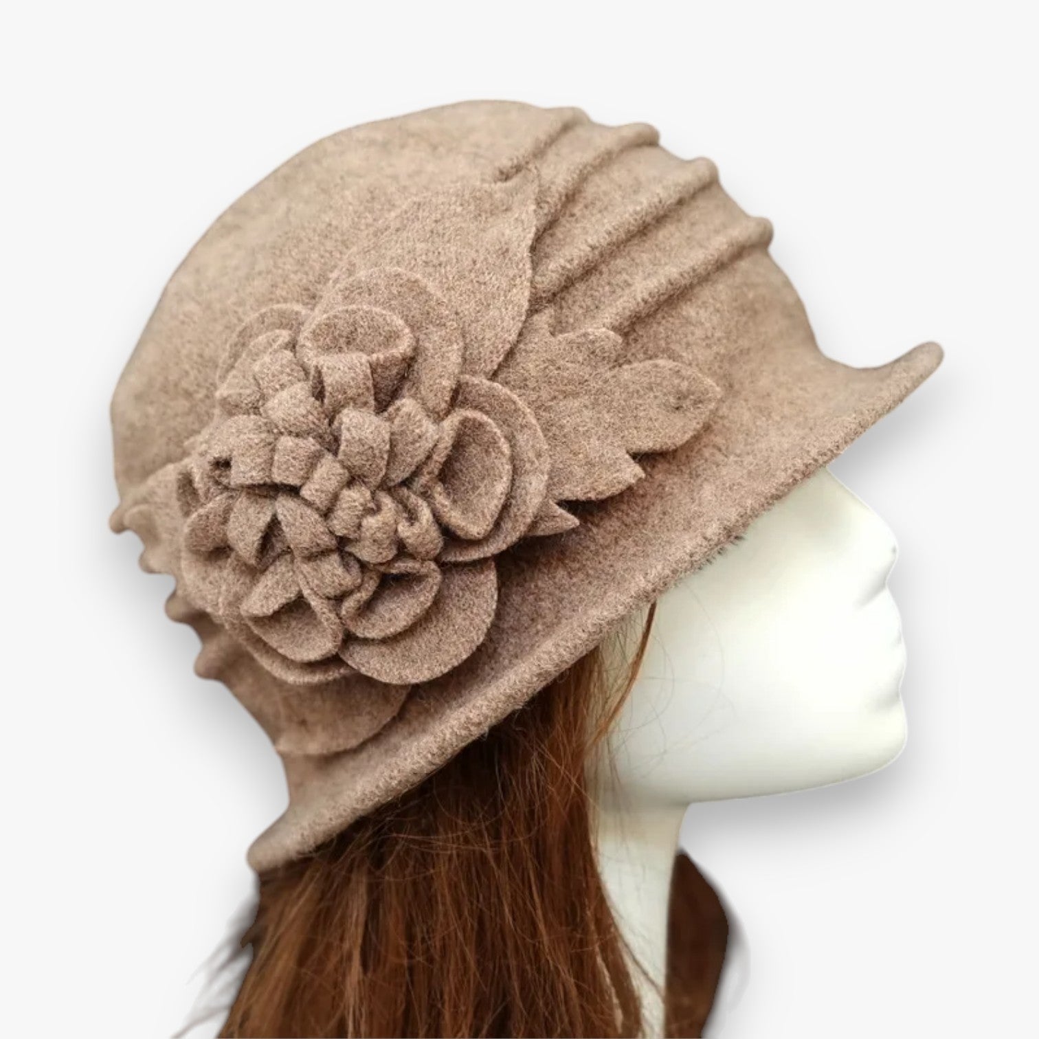Arlett | Cappello Fedora di Lana per Madri – Caldo e Morbido - Beige 57 - bucket hats hat Hat for girls women hat - Concept Palermo