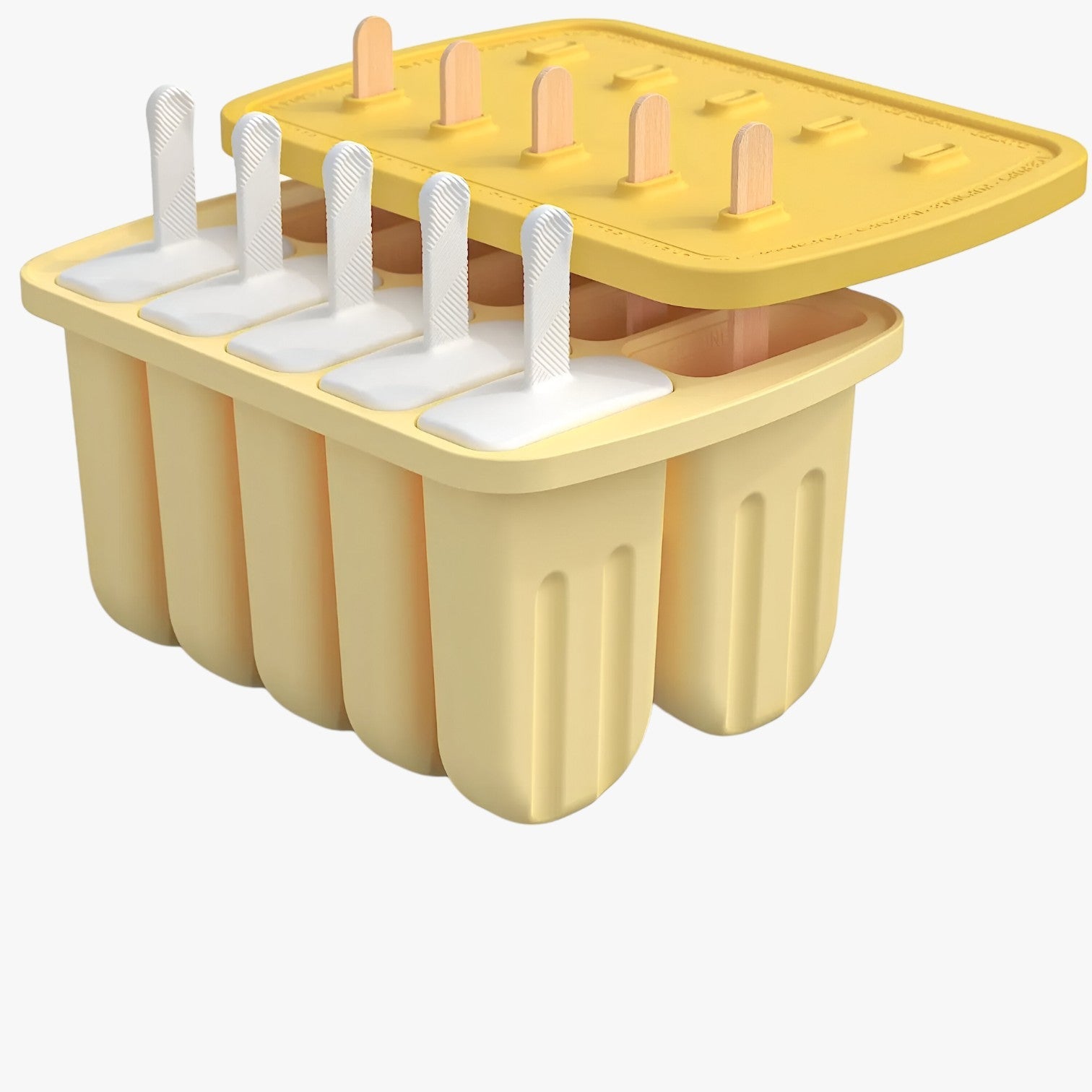 Sunny's | Stampi per Gelato Estivi – Facili Gelati Fai-da-te per Snack Rinfrescanti - 10 grid-giallo - Kitchen kitchen accessory kitchen tools - Concept Palermo