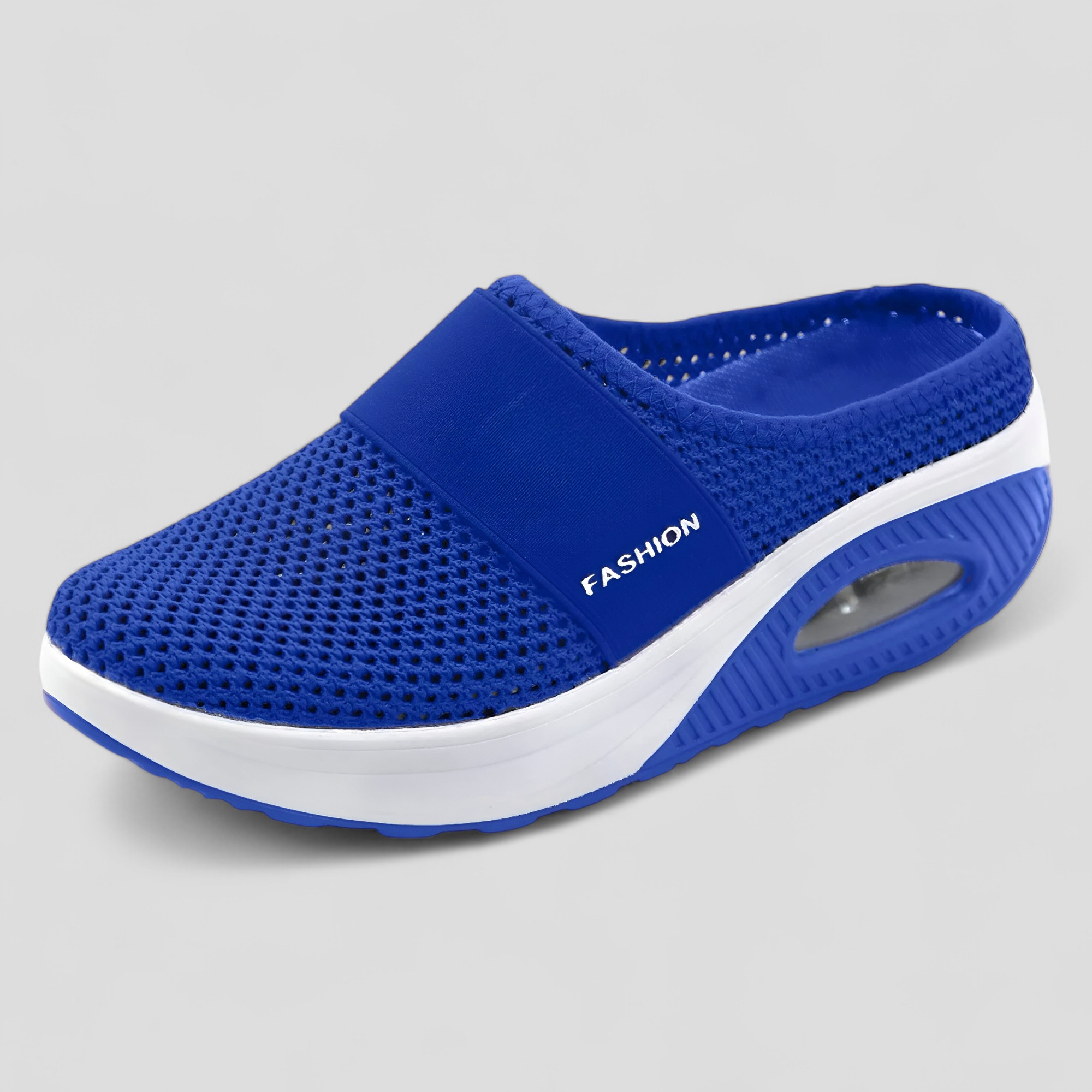 AeroFlex | Parrucca slip-on in mesh con piattaforma e suola imbottita ad aria - Blu - Shoes - Concept Palermo