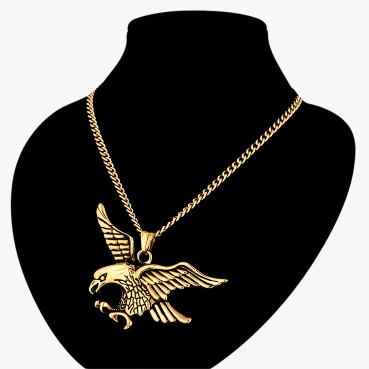 Emanuel | Collana aquila punk in acciaio - - necklace necklace for men NECKLACES - Concept Palermo