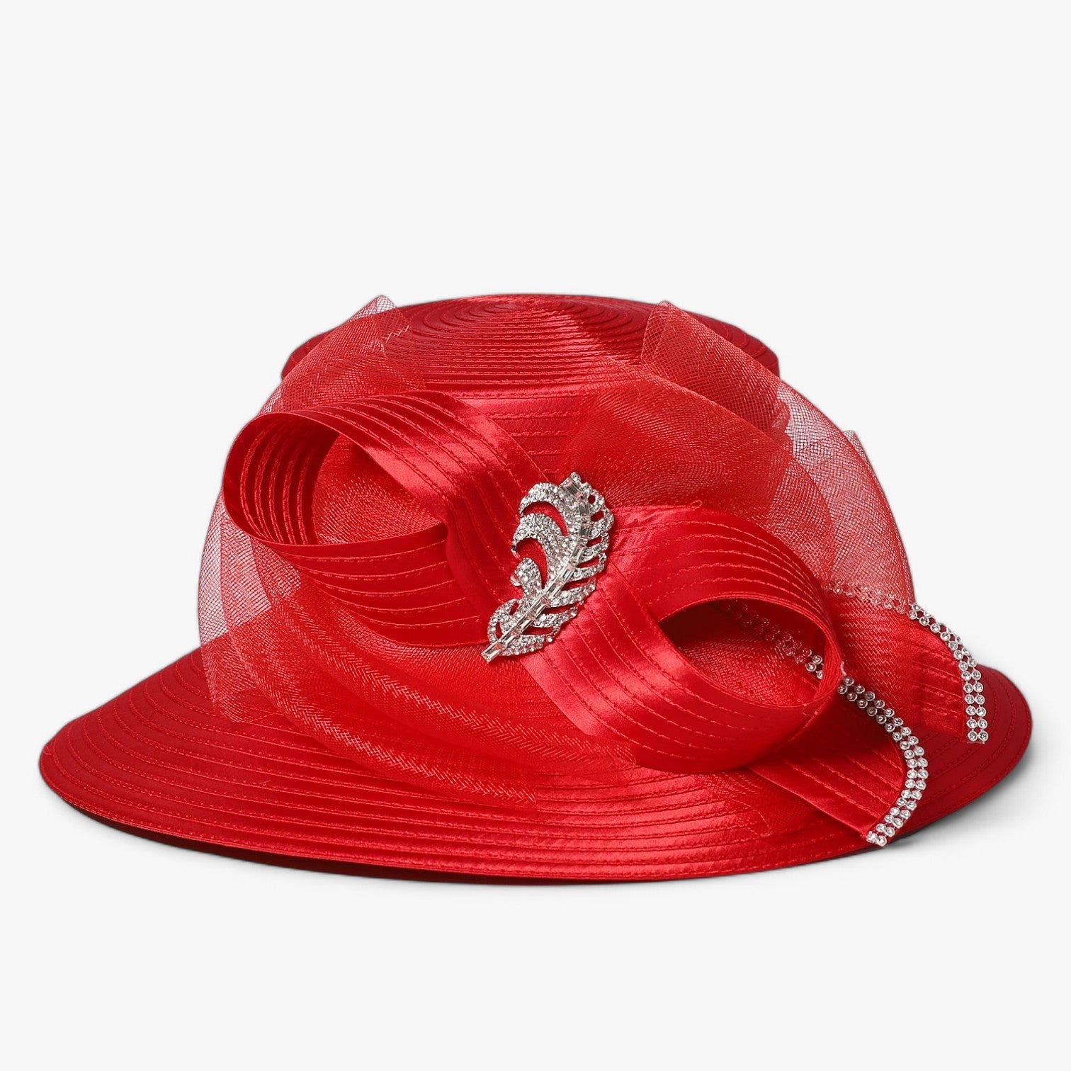 Esperanza | Cappello da festa nuziale di lusso – Satin elegante con bordo largo - - hat Hat for girls sun hat Sun Hats women hat - Concept Palermo