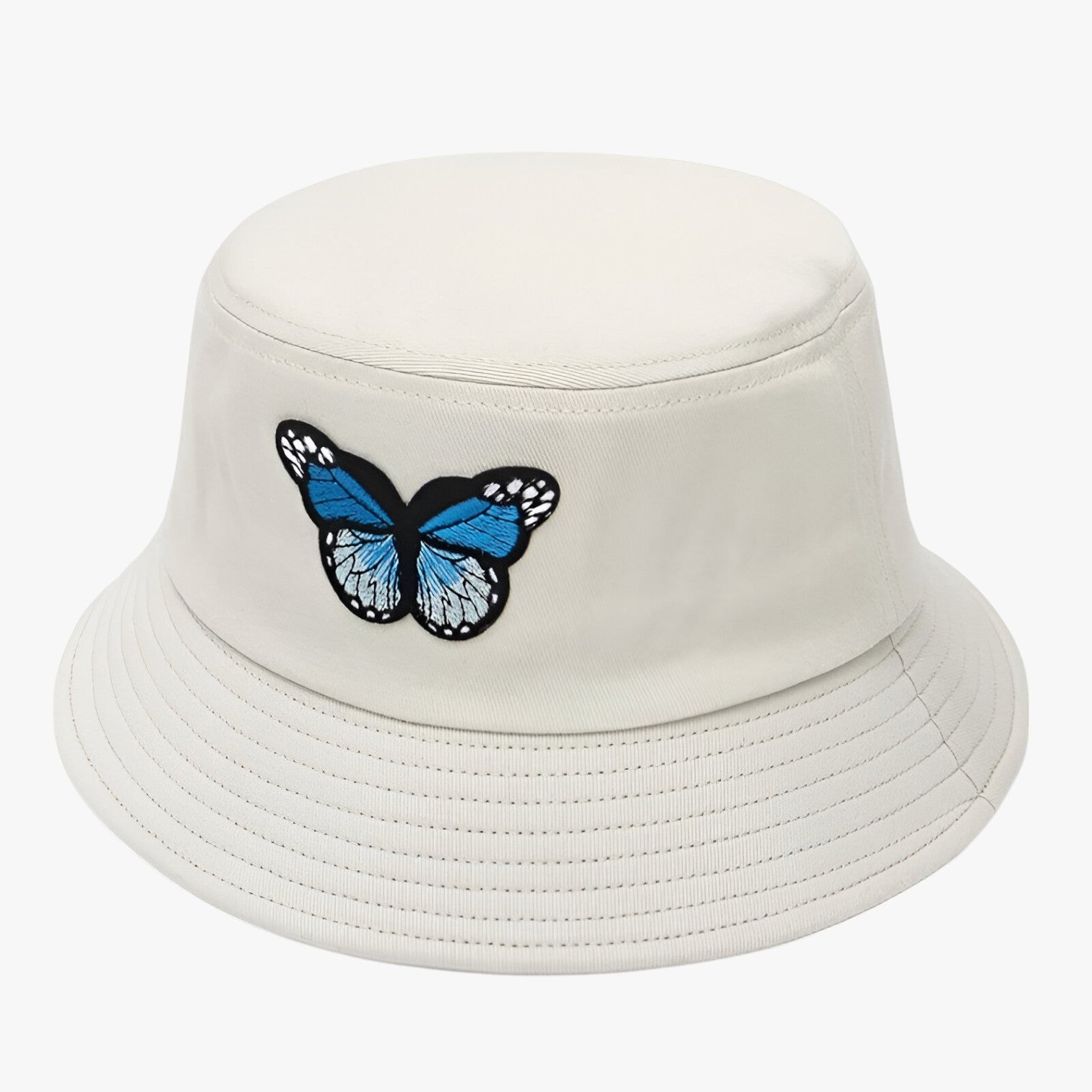 Brenda | Protezione solare elegante con accento farfalla - per ragazze attive - Beige 56-58cm - bucket hats Hat for girls summer hat Sun Hats women hat - Concept Palermo