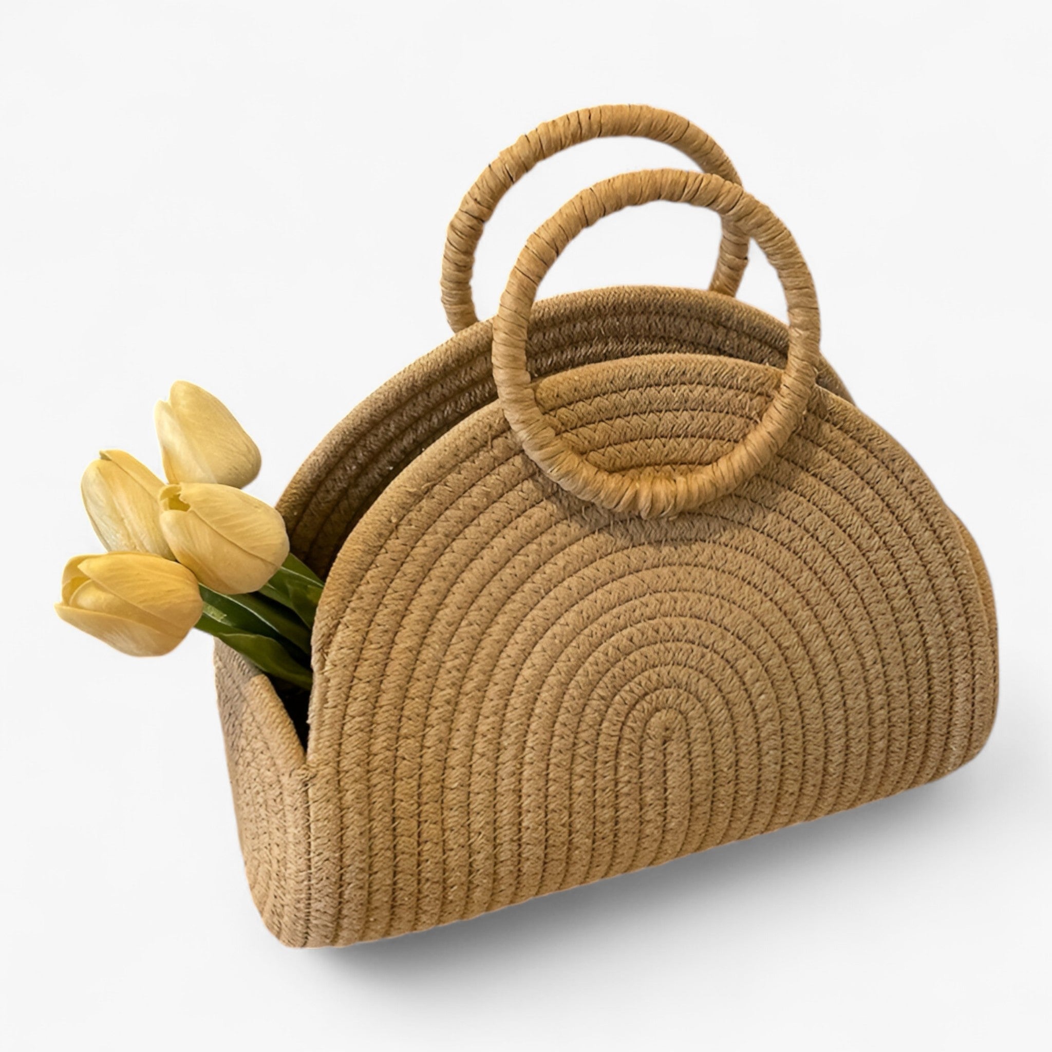 Alessia | Borsa in Cotone Intrecciato - - - Concept Palermo