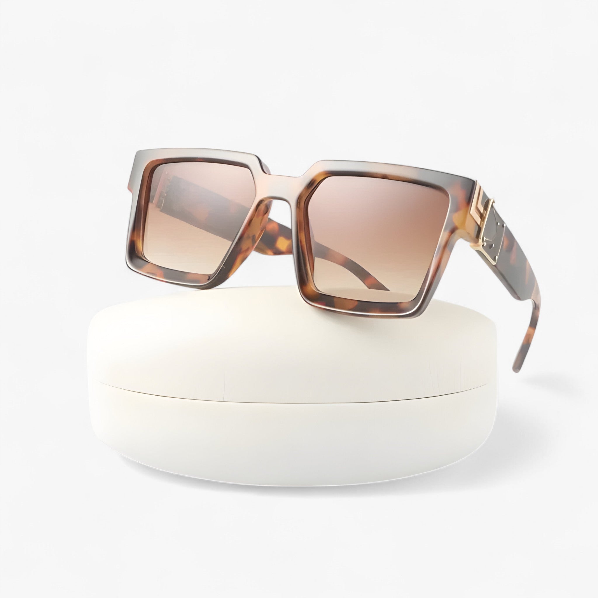 Rex | Occhiali da sole quadrati vintage neri da uomo - Leopardo no box - Fashion Sunglasses men sunglasses polarized mens sunglasses Polarized man sunglasses Sunglasses sunglasses polarized men - Concept Palermo