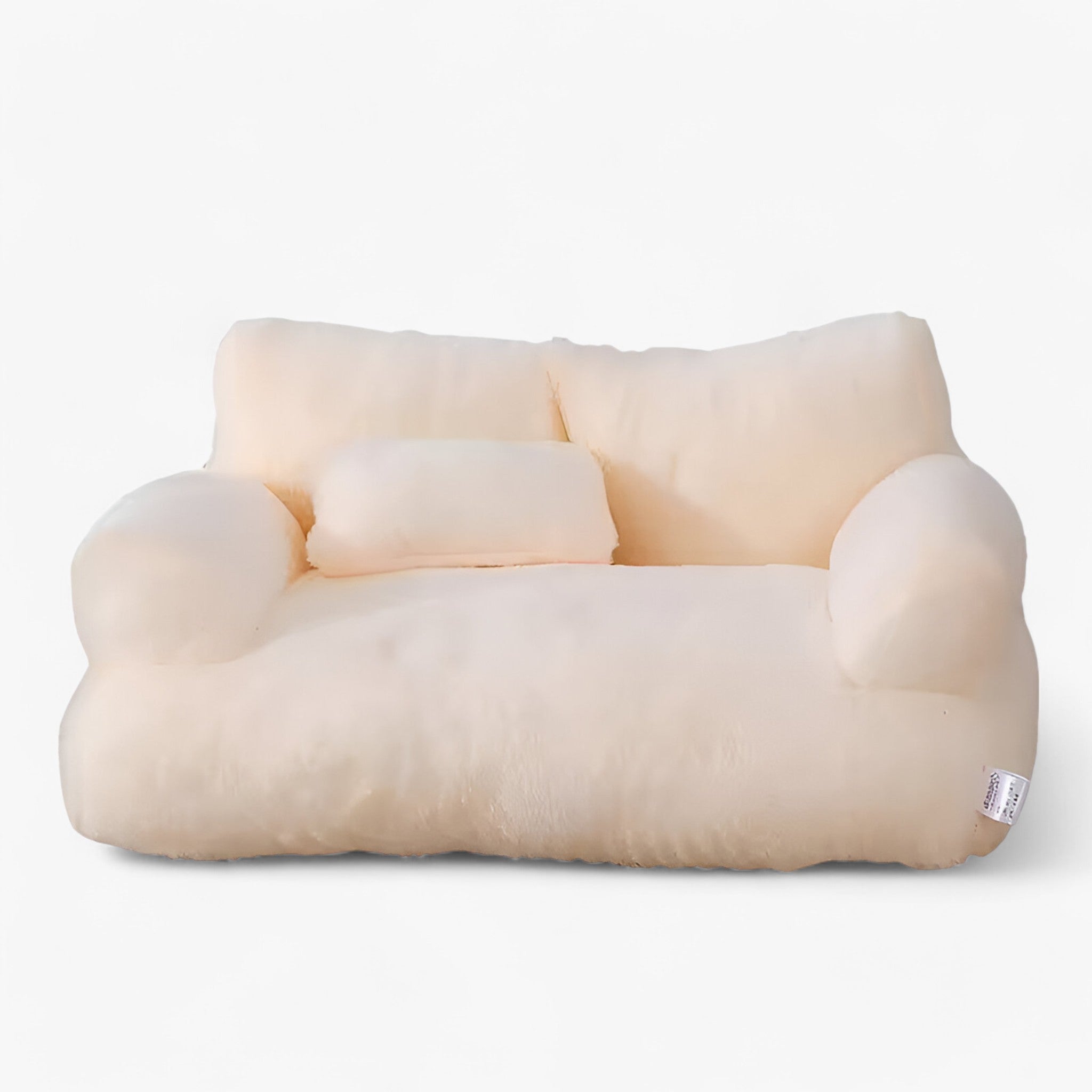 Luna | Letto per Animali in Velluto Lussuoso per Comfort e Calore - Beige - - Concept Palermo