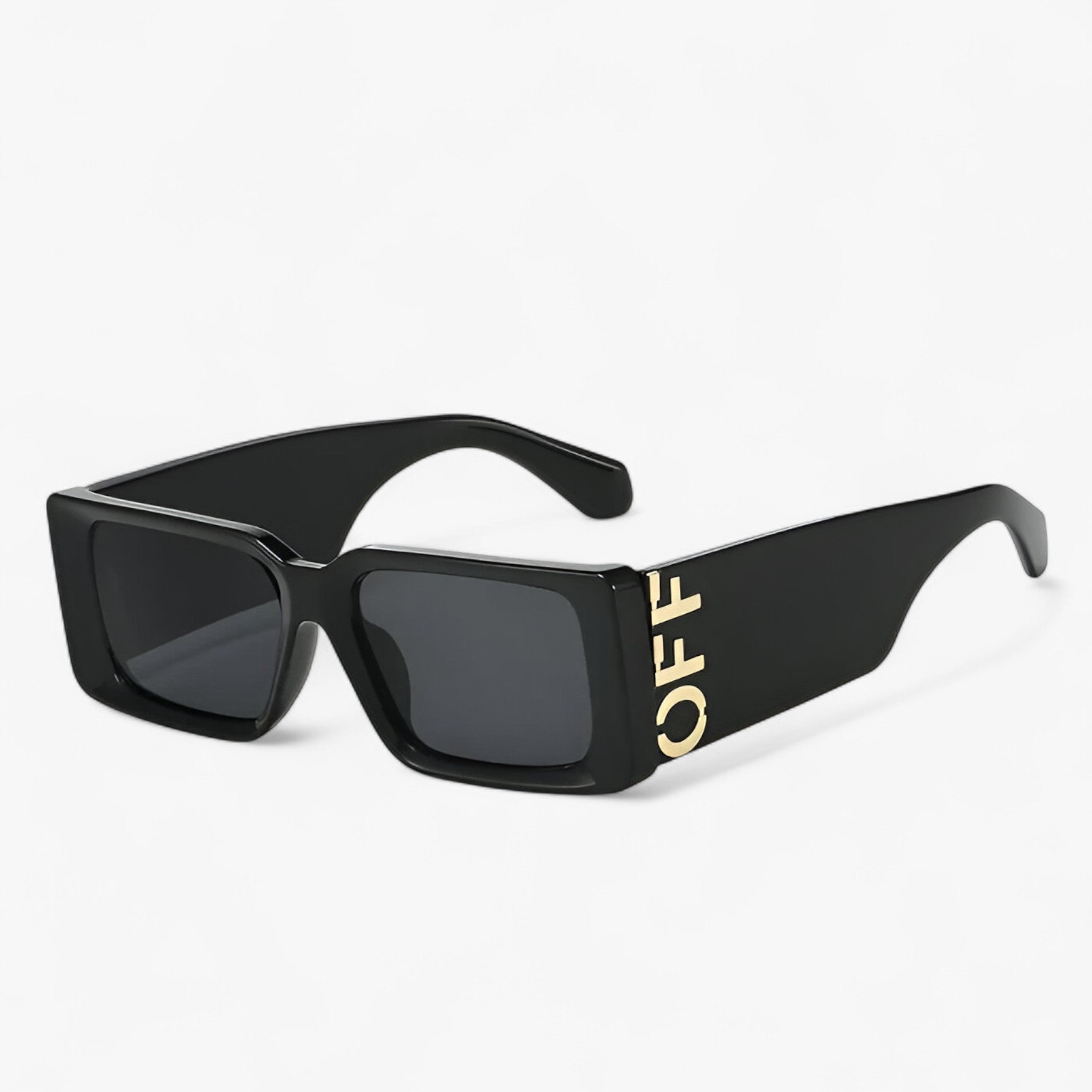 Arielle | Occhiali da sole retrò con montatura quadrata e gambe larghe - Nero nero NO box - men sunglasses polarized mens sunglasses Polarized man sunglasses Sunglasses sunglasses polarized men - Concept Palermo