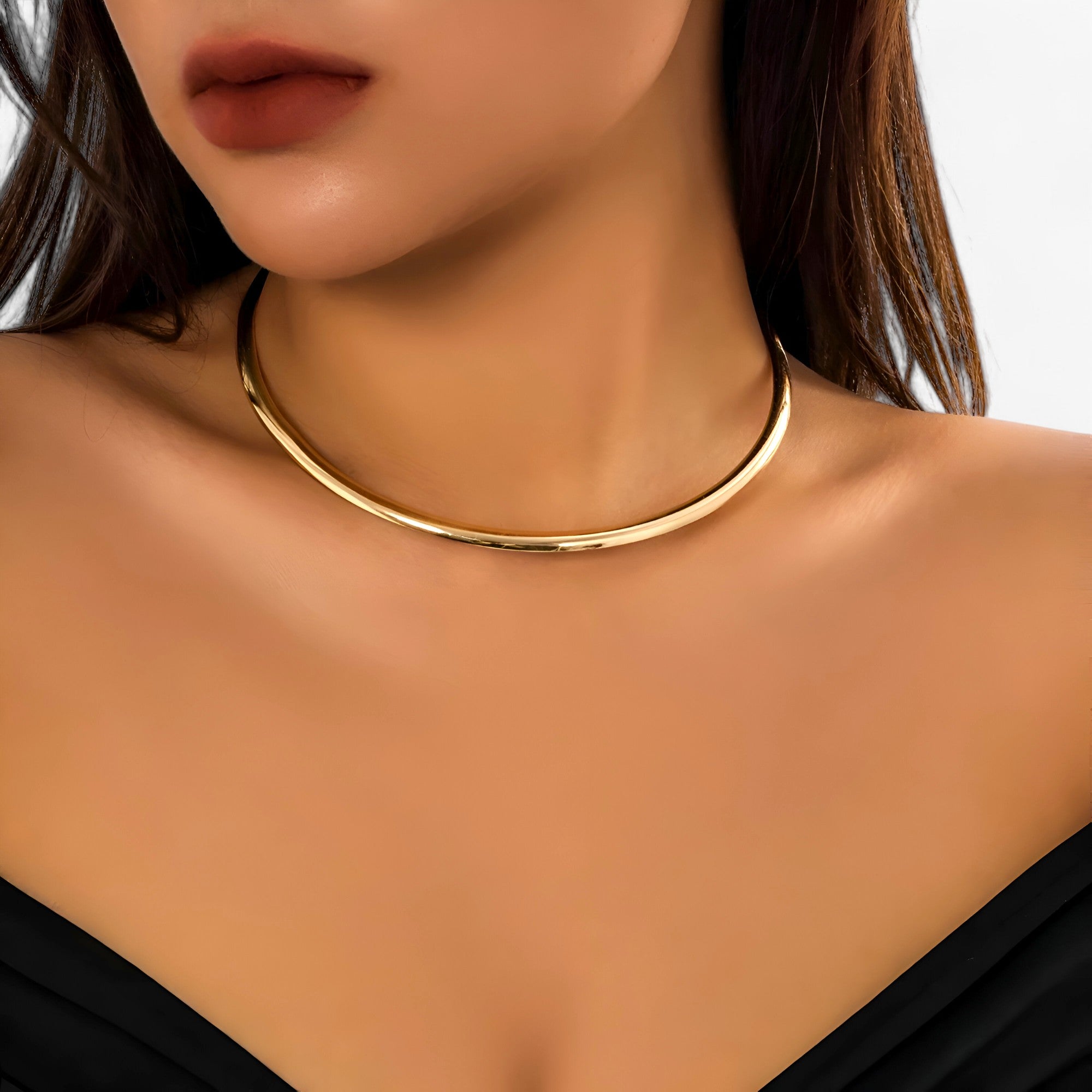 Aira | Collana Choker Oro Singola - Elegante Opzione di Stile per Ogni Look da Festa - color oro - necklaces Necklaces for Women WOMEN - Concept Palermo