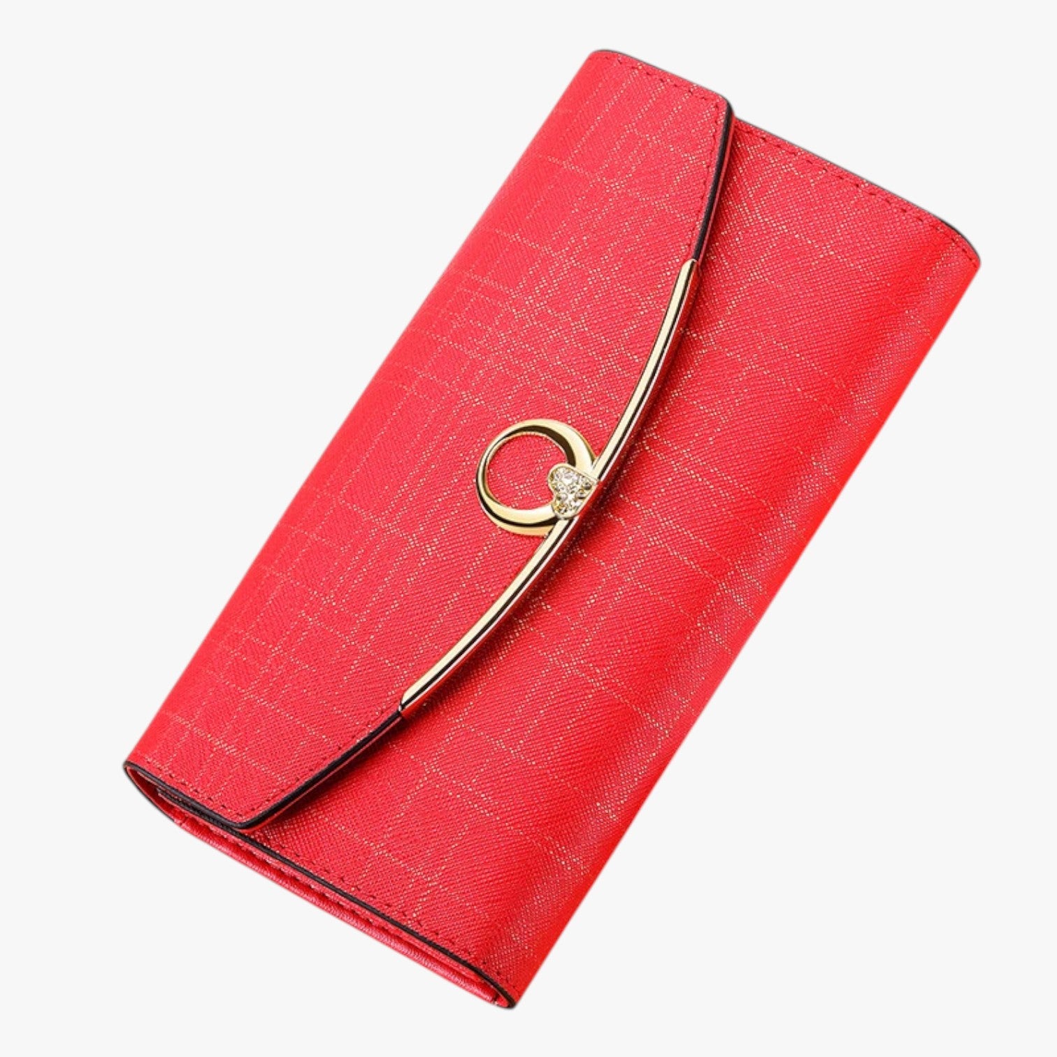 Zariyah | Elegante portafoglio lungo in pelle con grande capacità - Rosso - elegant wallet wallet wallets womens wallet - Concept Palermo