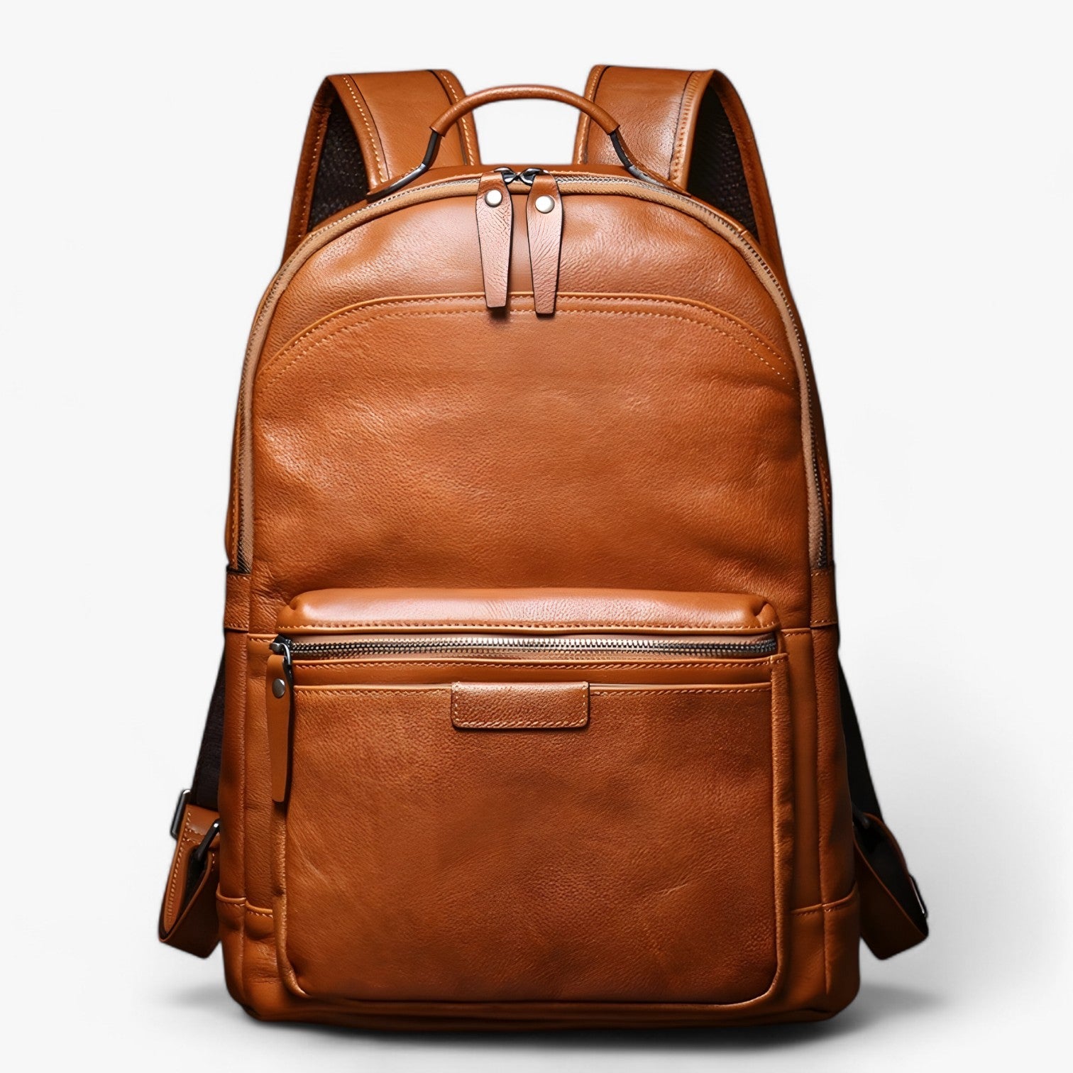 Diogo | Luxe Zaino in Pelle per Laptop – Elegante e Spazioso - Caffè Scuro - bag Leather Bag mens bag - Concept Palermo