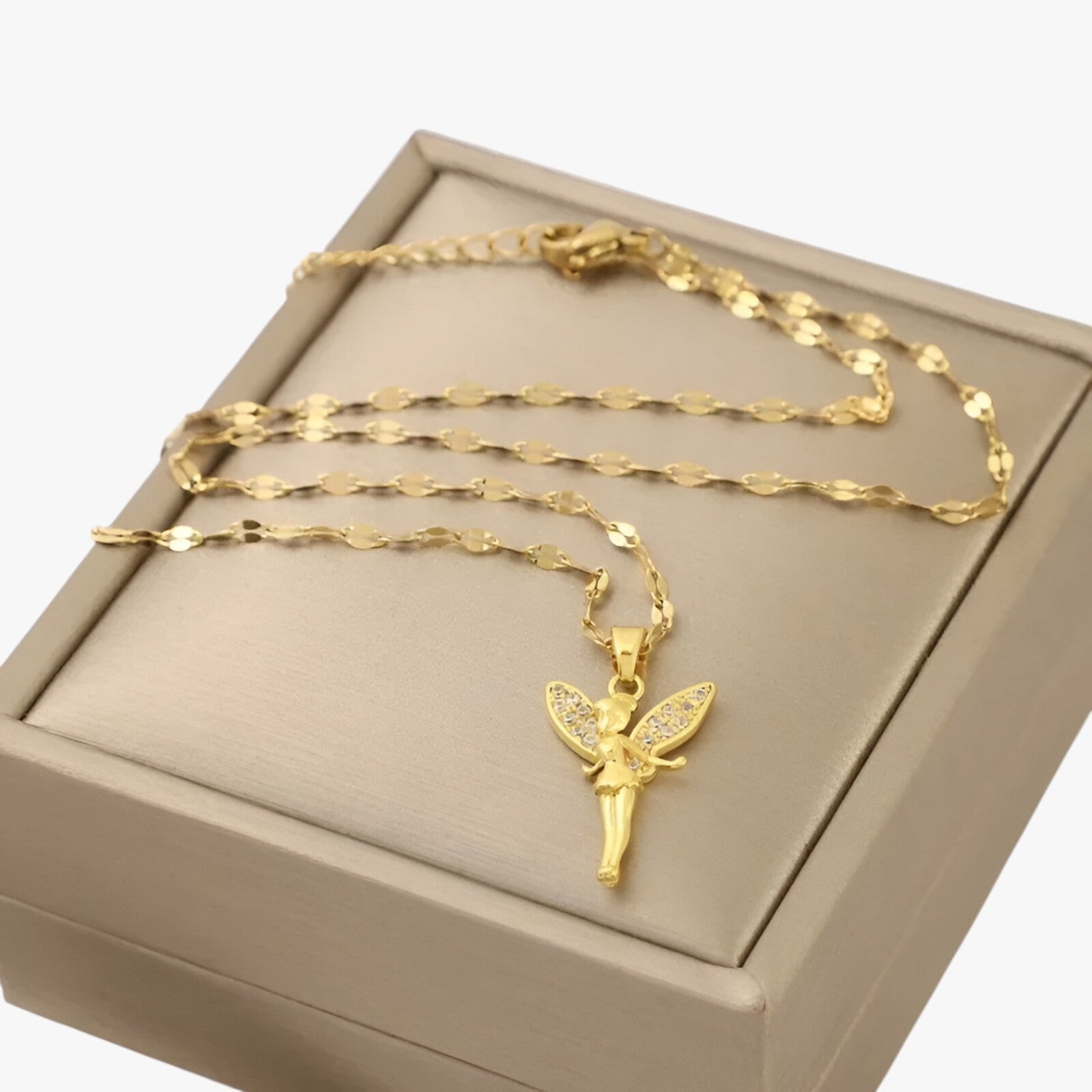 Lilly | Collana fiabesca con fiore e fata - - elegant womens necklaces necklace NECKLACES Necklaces for Women - Concept Palermo