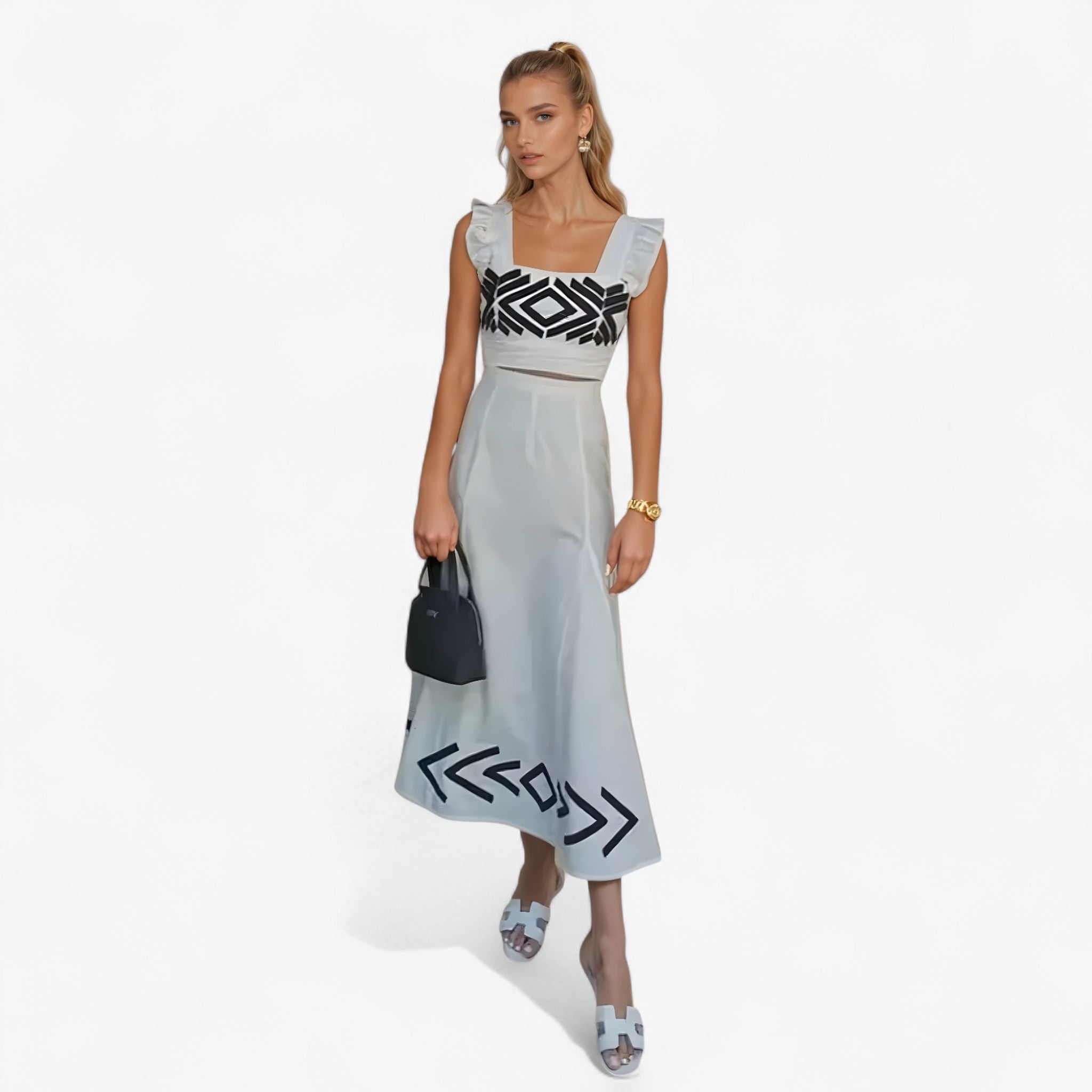 Crisha - Completo Gonna e Top - Bianco - - Concept Palermo
