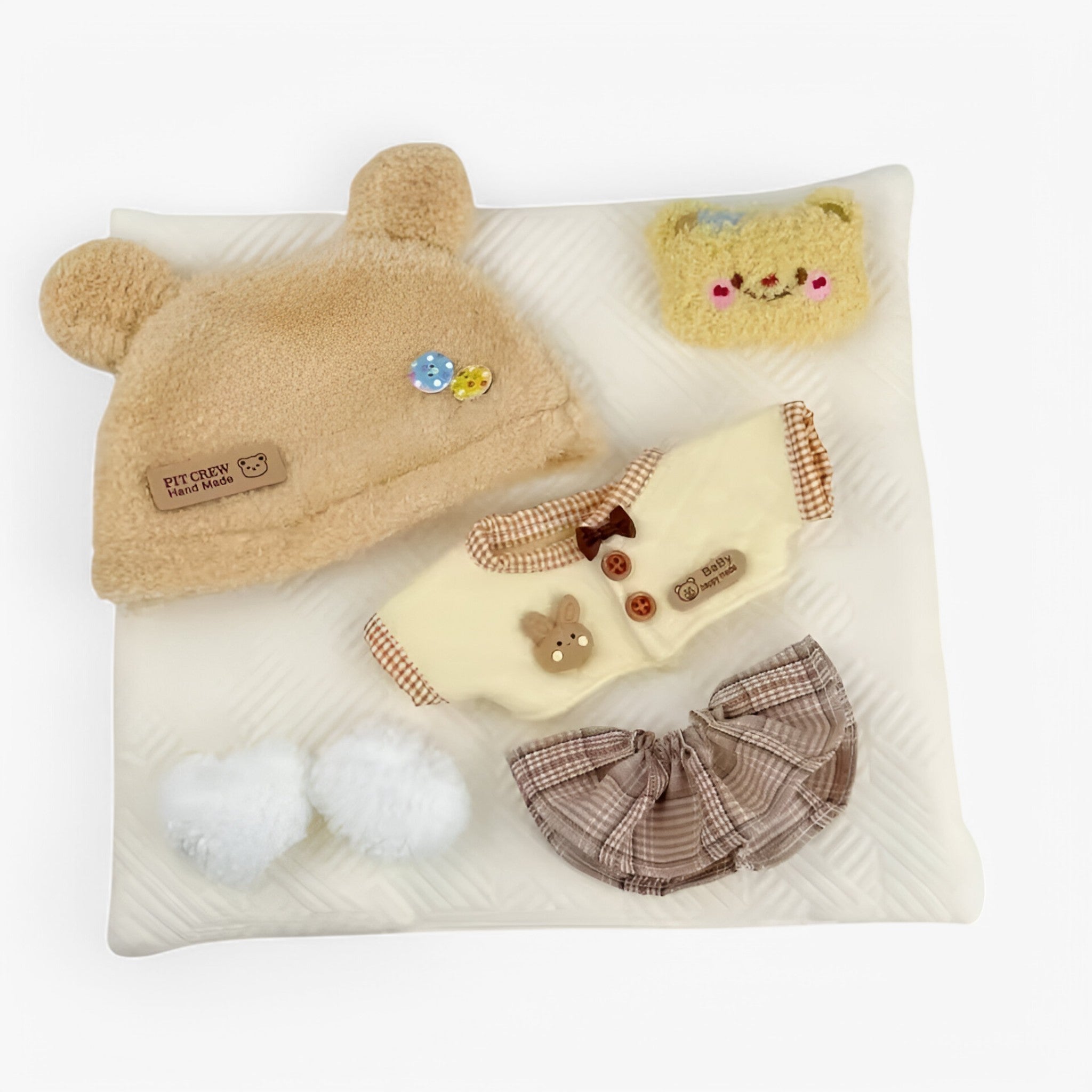 Bonnie | Carino orso di burro coniglio Set di abbigliamento (20 cm) - 01 - - Concept Palermo