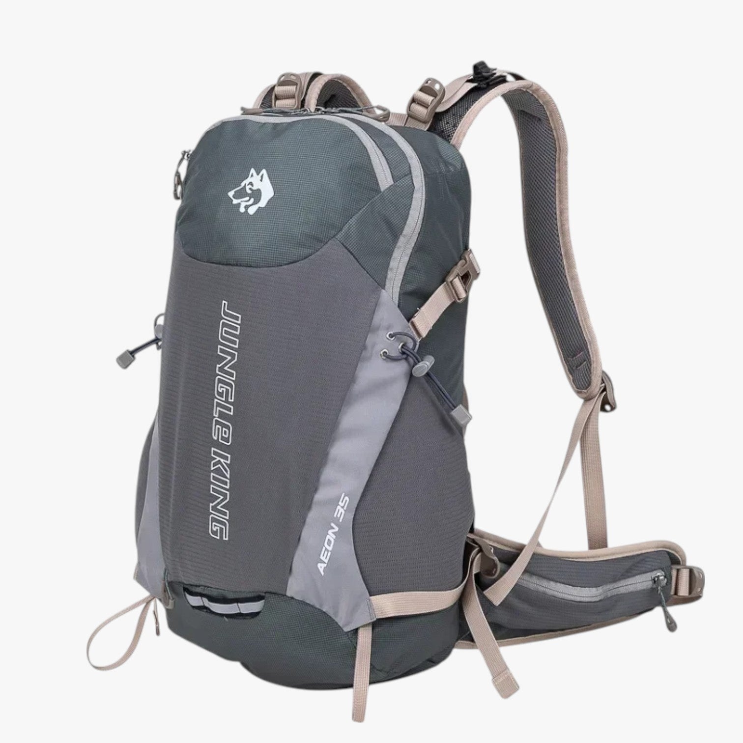 Nico | Zaino Trekking Zanzibar 35L Leggero e Versatile per Escursioni e Viaggi - Grigio 30 - 40L - Bags bags for men men bag mens bag - Concept Palermo