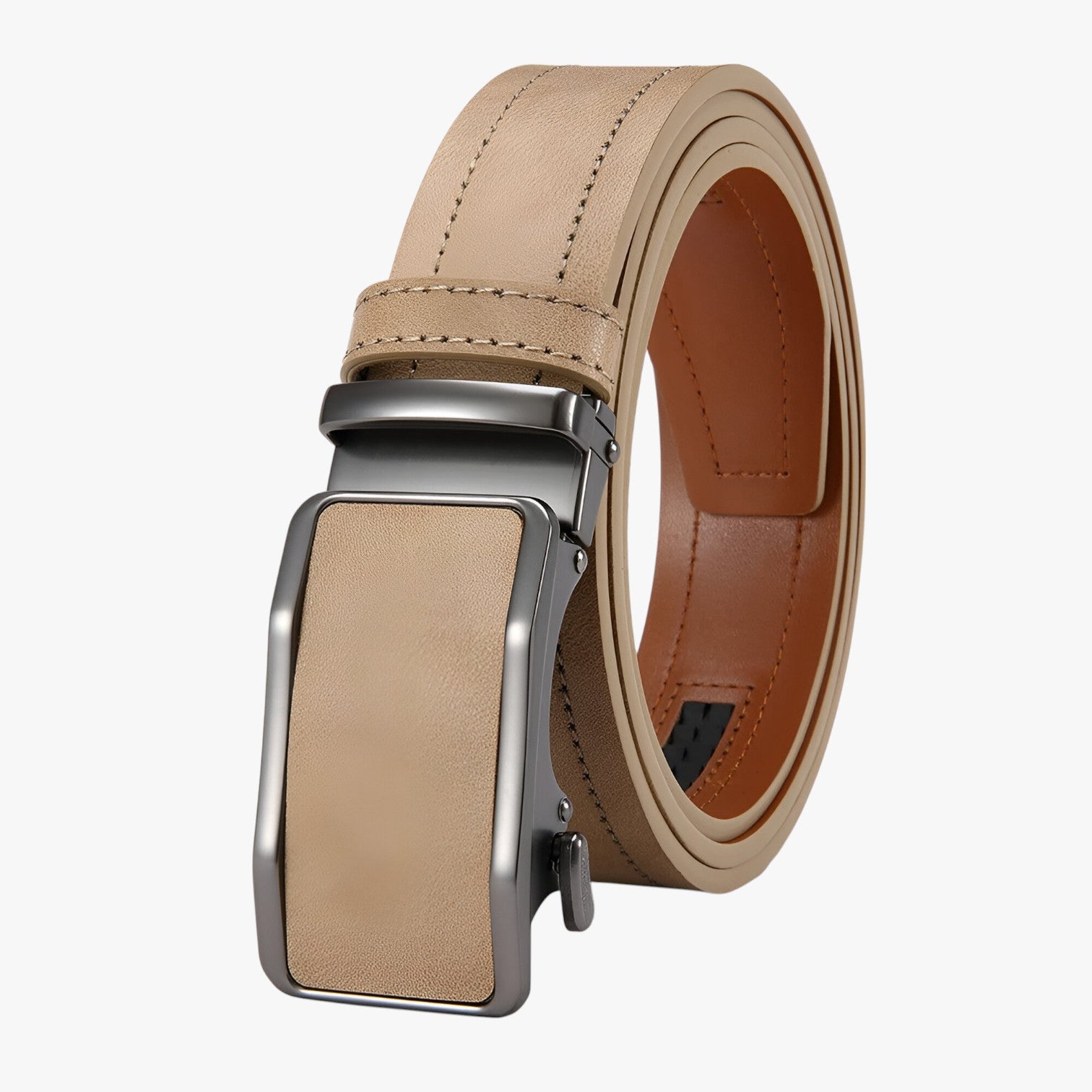 Colson | Cintura con fibbia automatica da uomo - Stile e comfort per ogni giorno - Beige - Belts belts for men mens accessory Mens belt - Concept Palermo