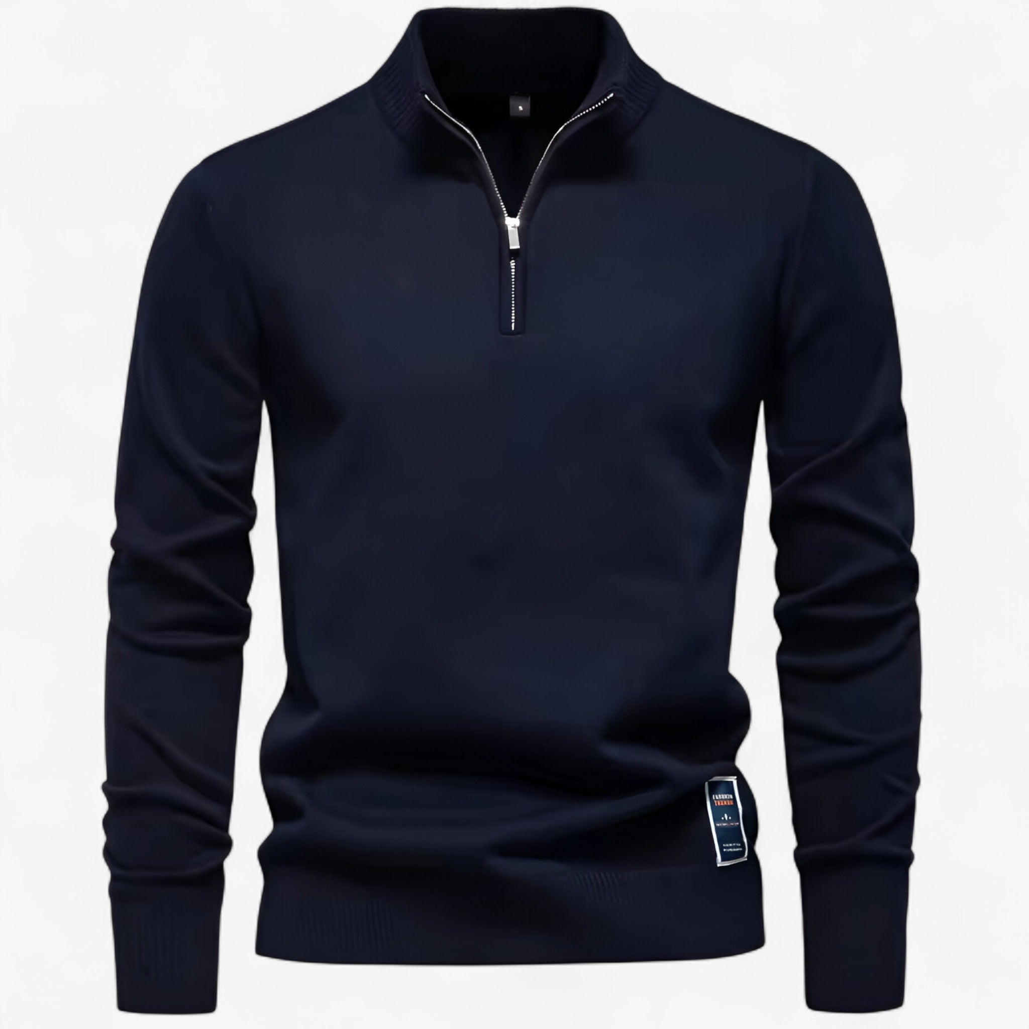 Emmanuel | Maglione da Uomo con Mezza Zip - Navy - Clothes clothes men Clothing Sweater sweater men sweaters - Concept Palermo