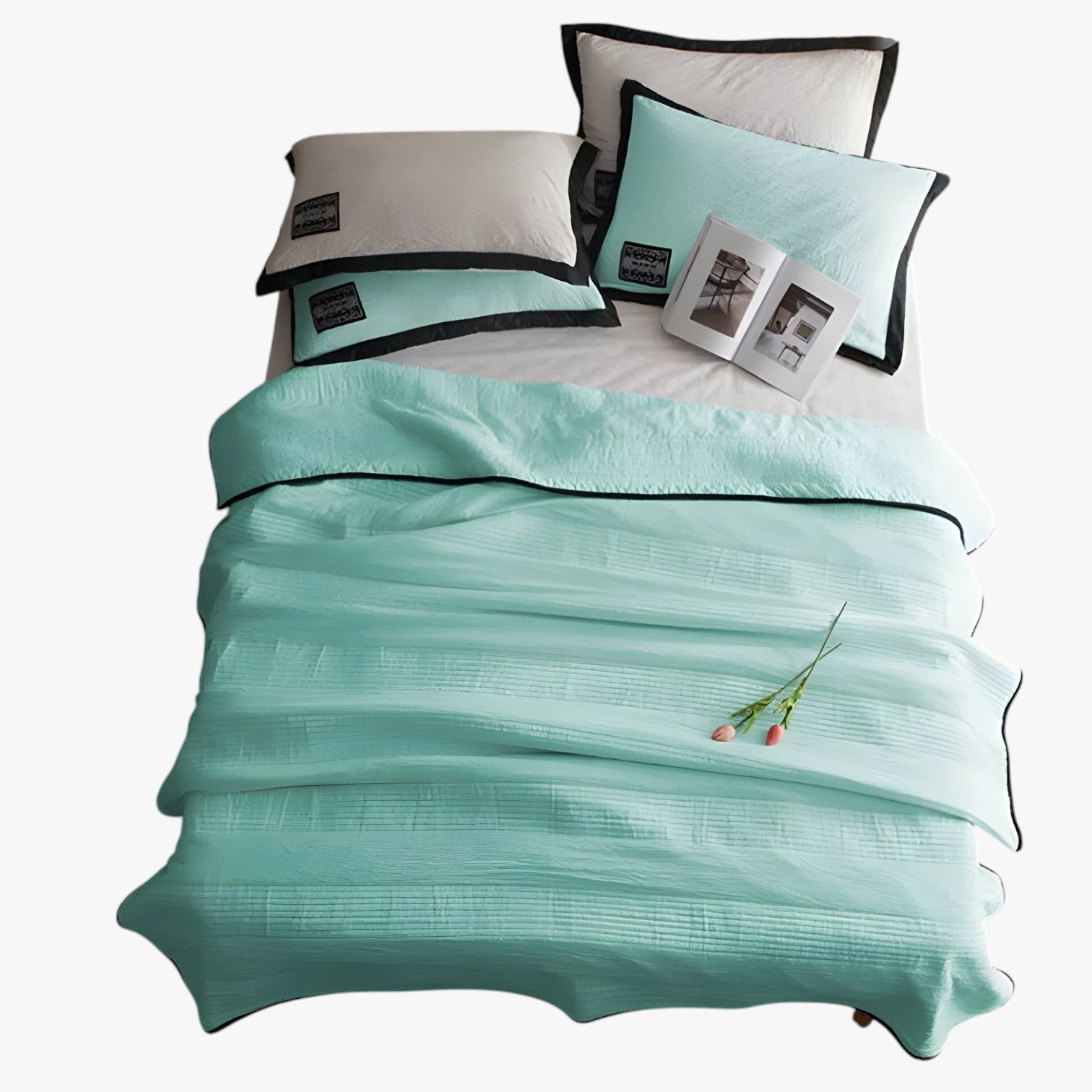Leilani | Ademend e pelle amichevole – Coperta estiva per il massimo comfort - Muntgroen - Home Home & Garden home decor - Concept Palermo