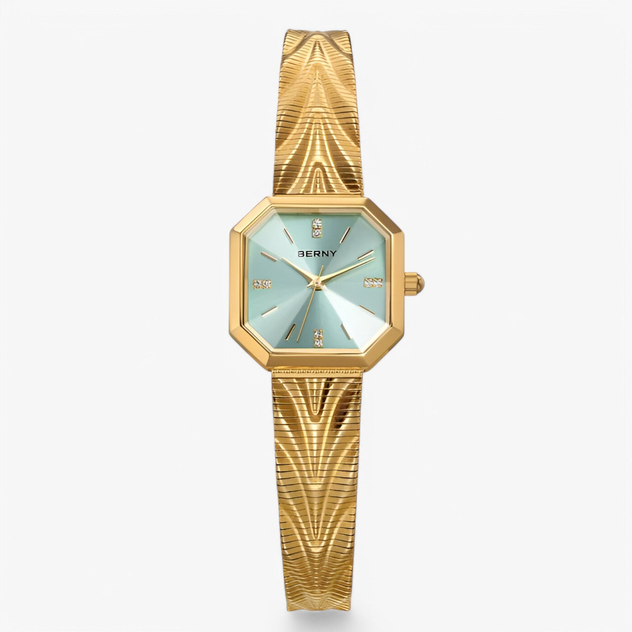 Elisa | Orologio ottagonale in oro di lusso - Acqua Oro - female watch watch for women - Concept Palermo