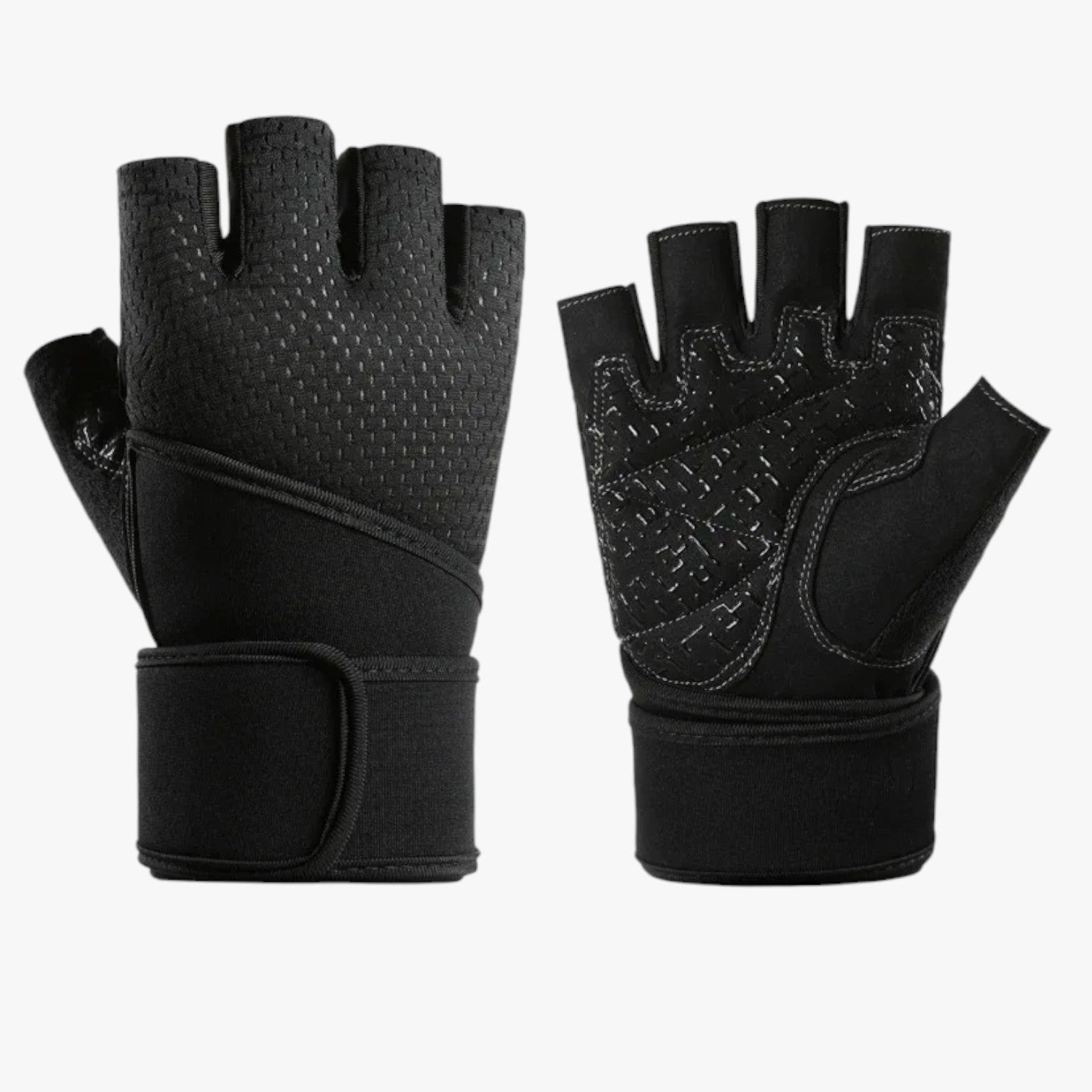 Alvin | Guanti da palestra con grip antiscivolo e supporto polso - Nero Cina - gloves gloves for men mens gloves - Concept Palermo
