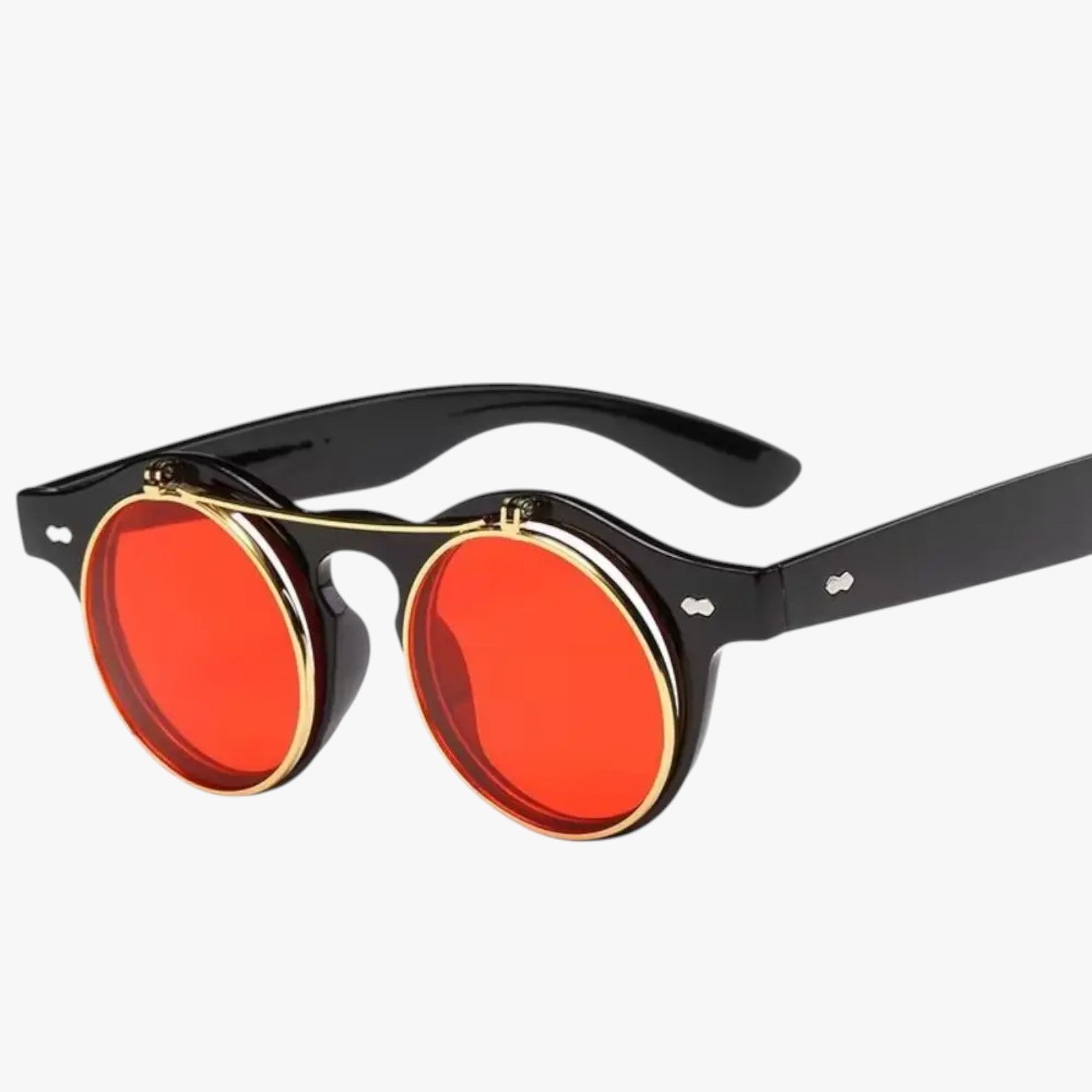 Zain | Occhiali da Sole Retrò Unisex Doppia Lente Flip & Protezione UV Punk - - Fashion Sunglasses mens sunglasses Sunglasses - Concept Palermo