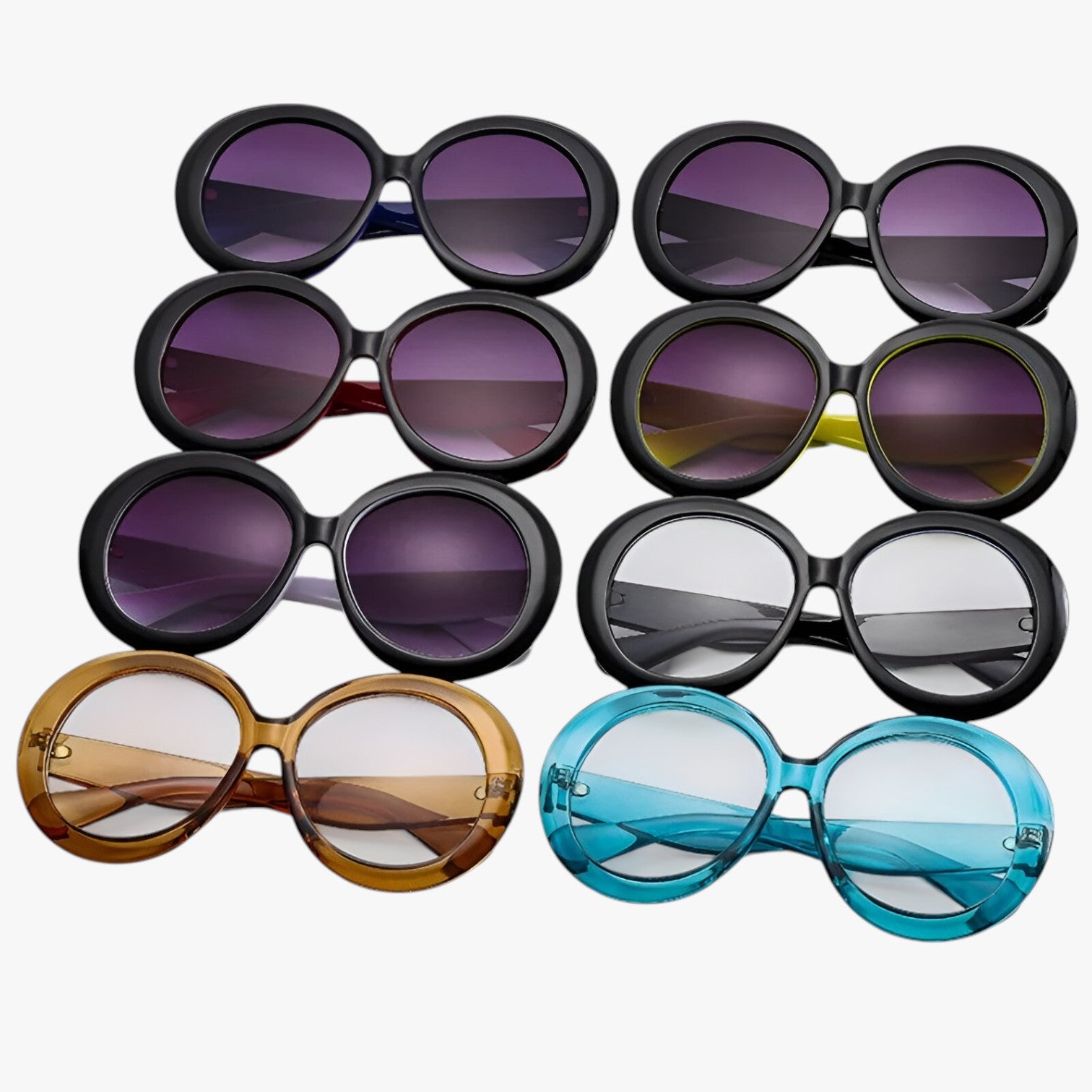 Daphne | Occhiali da sole rotondi oversize di lusso - - Fashion Sunglasses Round Sun Glasses sun glasses Sunglasses - Concept Palermo