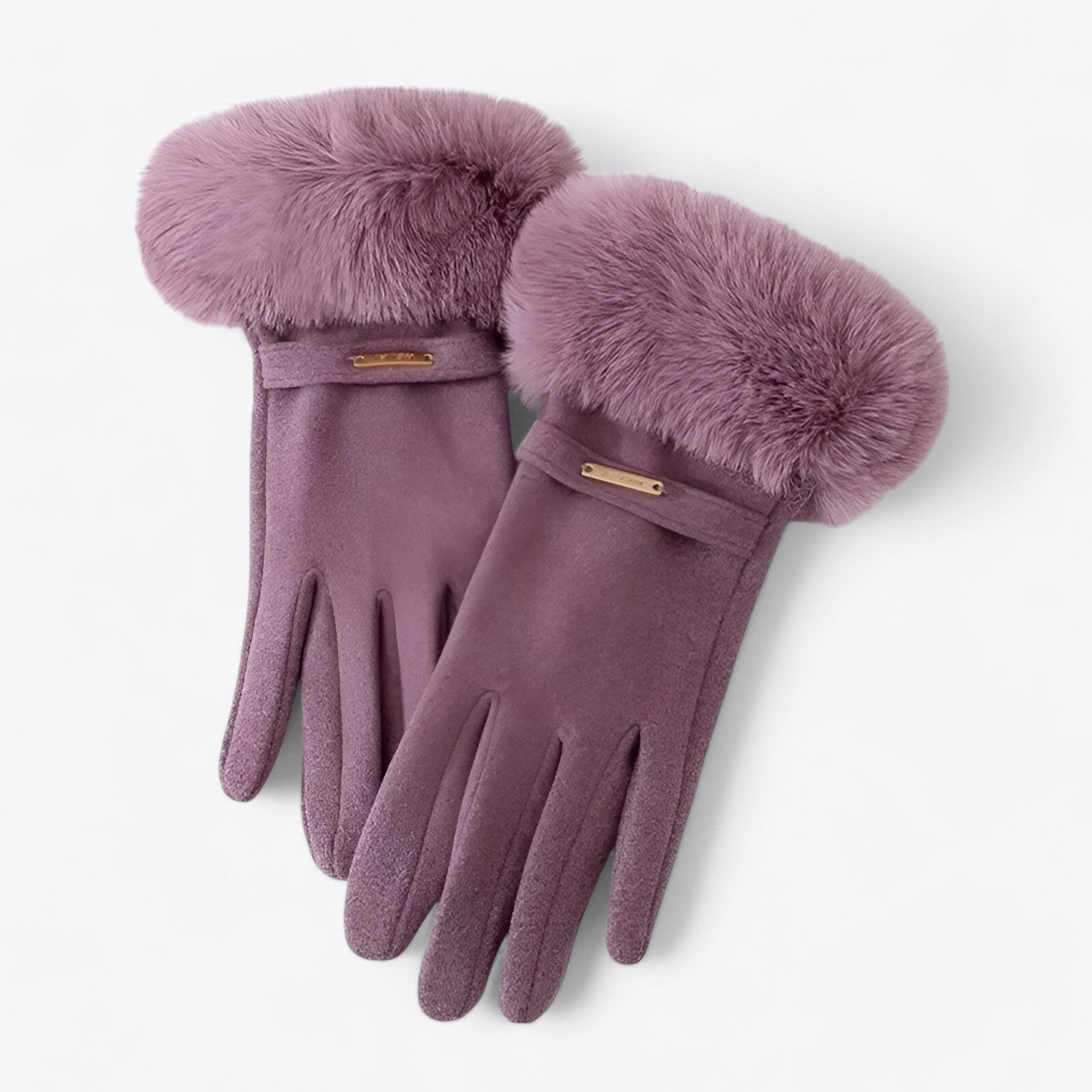 Emma | Guanti Touchscreen Eleganti per Giornate Invernali Calde - Viola Una taglia - gloves winter gloves Women fashion - Concept Palermo