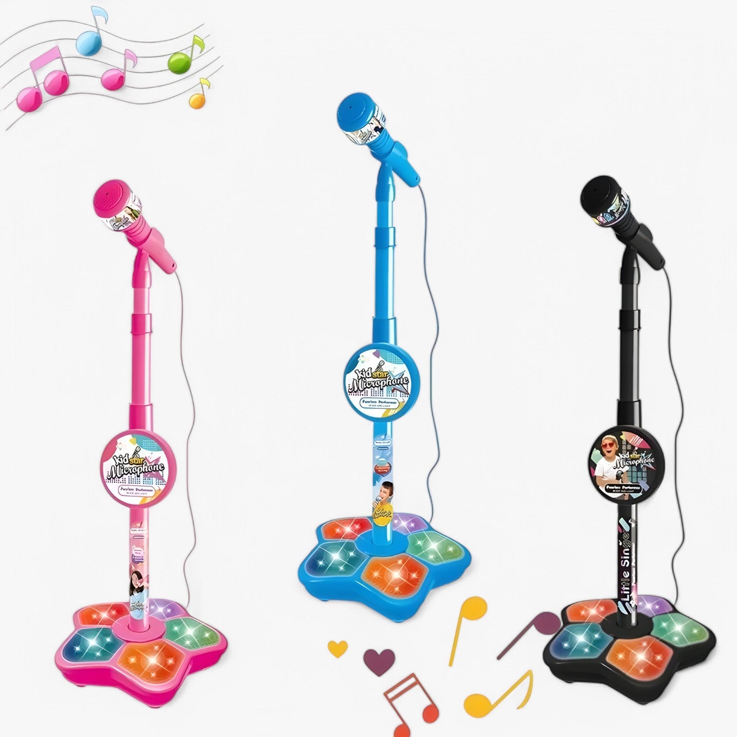 Chiara | Microfono per bambini con supporto – Cantare, imparare e giocare - - toys toys & gifts toys for kids - Concept Palermo