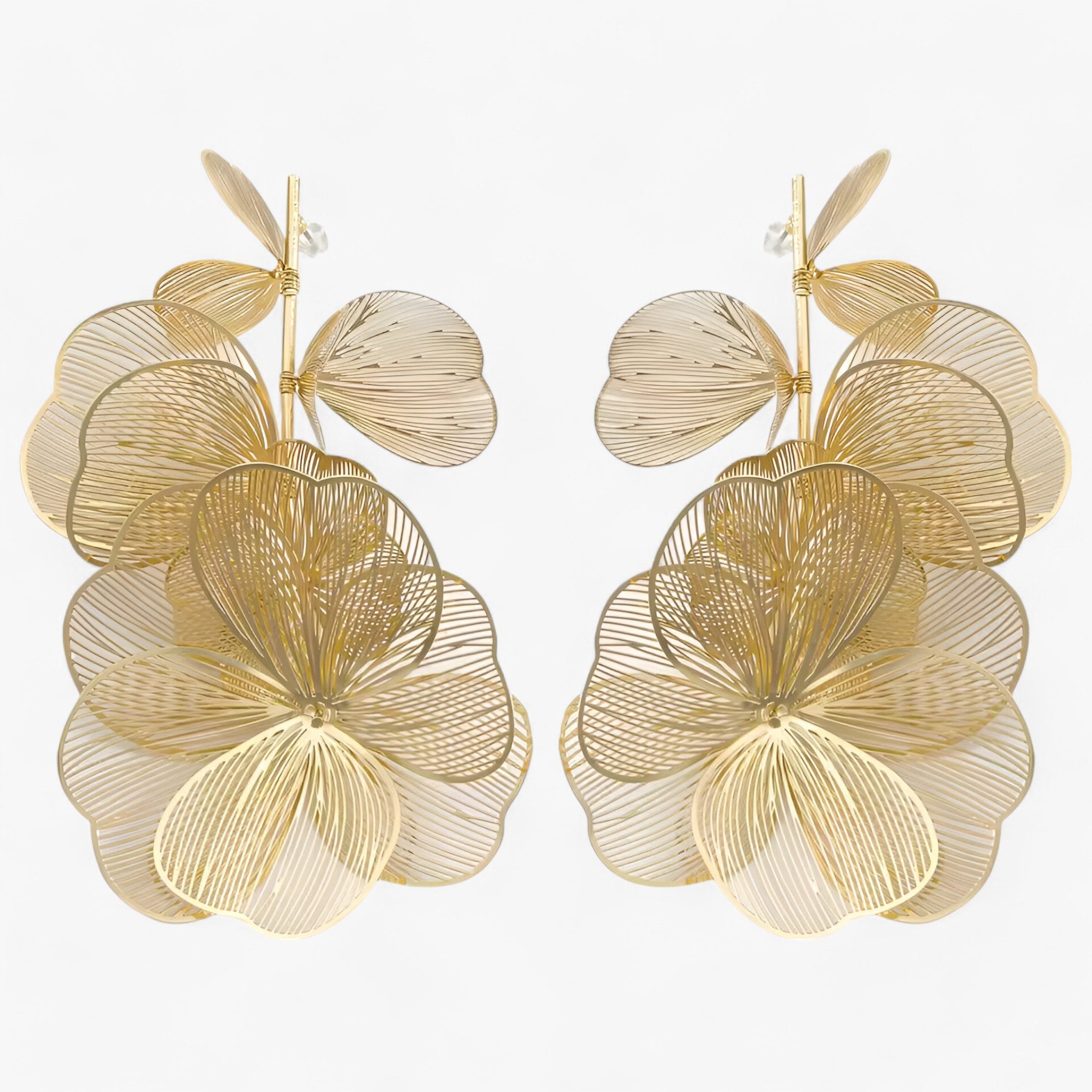Zoë | Orecchini a Pendente Vintage Bloem – Eleganti e Unici - Dorato 1 - - Concept Palermo