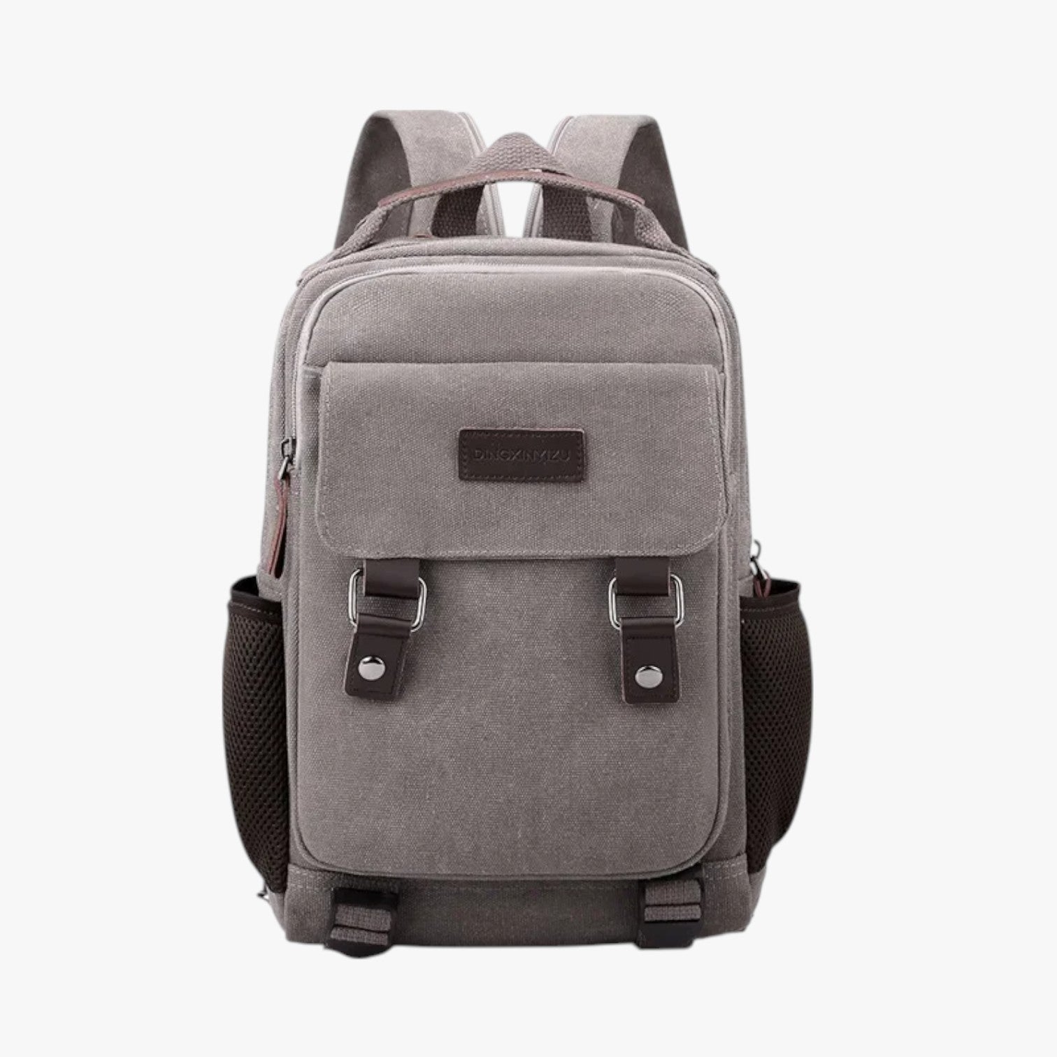 Ezrah | Mini Zaino Uomo Multiuso in Canvas - Grigio - bag Bags bags for men mens bag - Concept Palermo