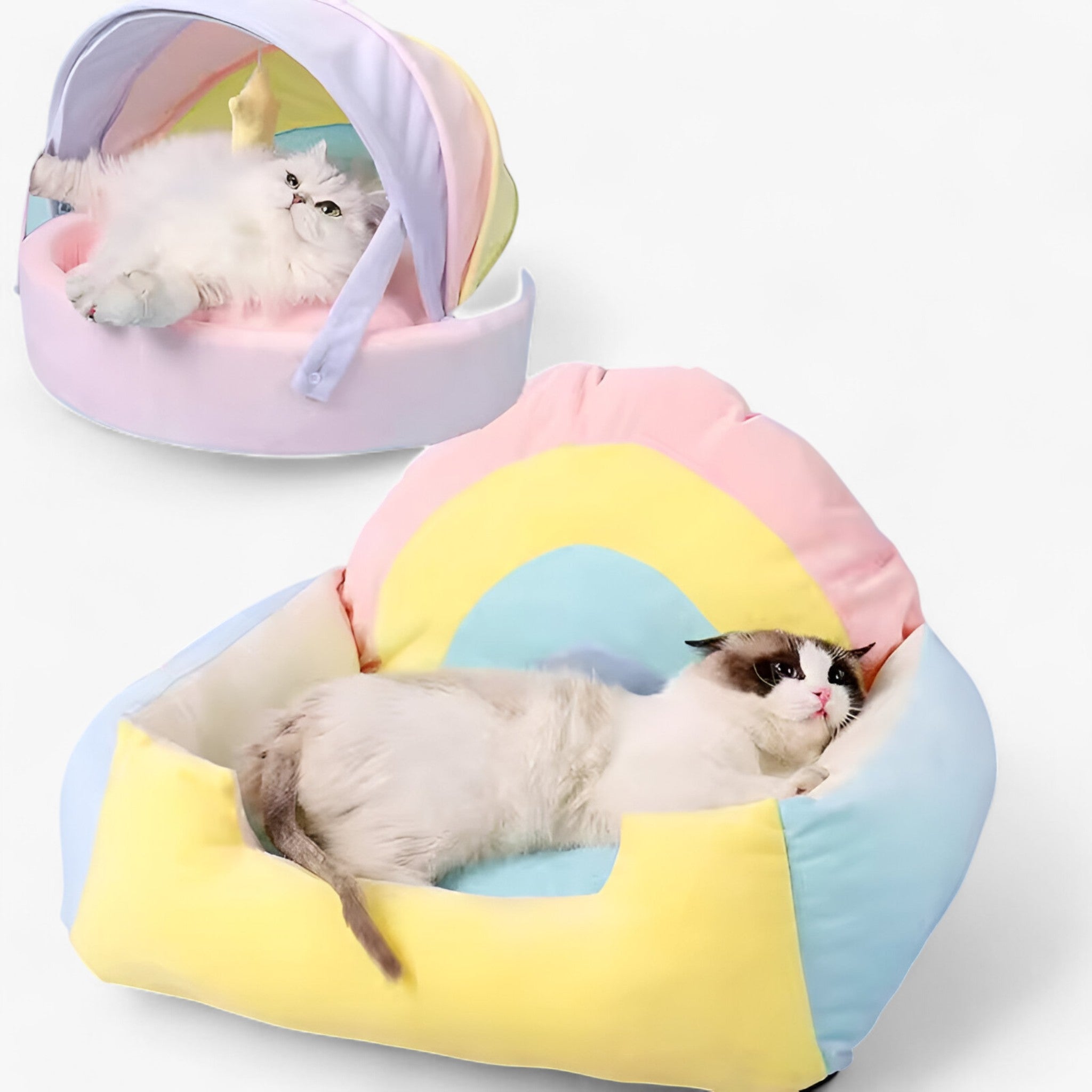 PuffyPaws™ | Casa per Gatti Rainbow - Comfort e Calore per il Tuo Animale Domestico - - - Concept Palermo