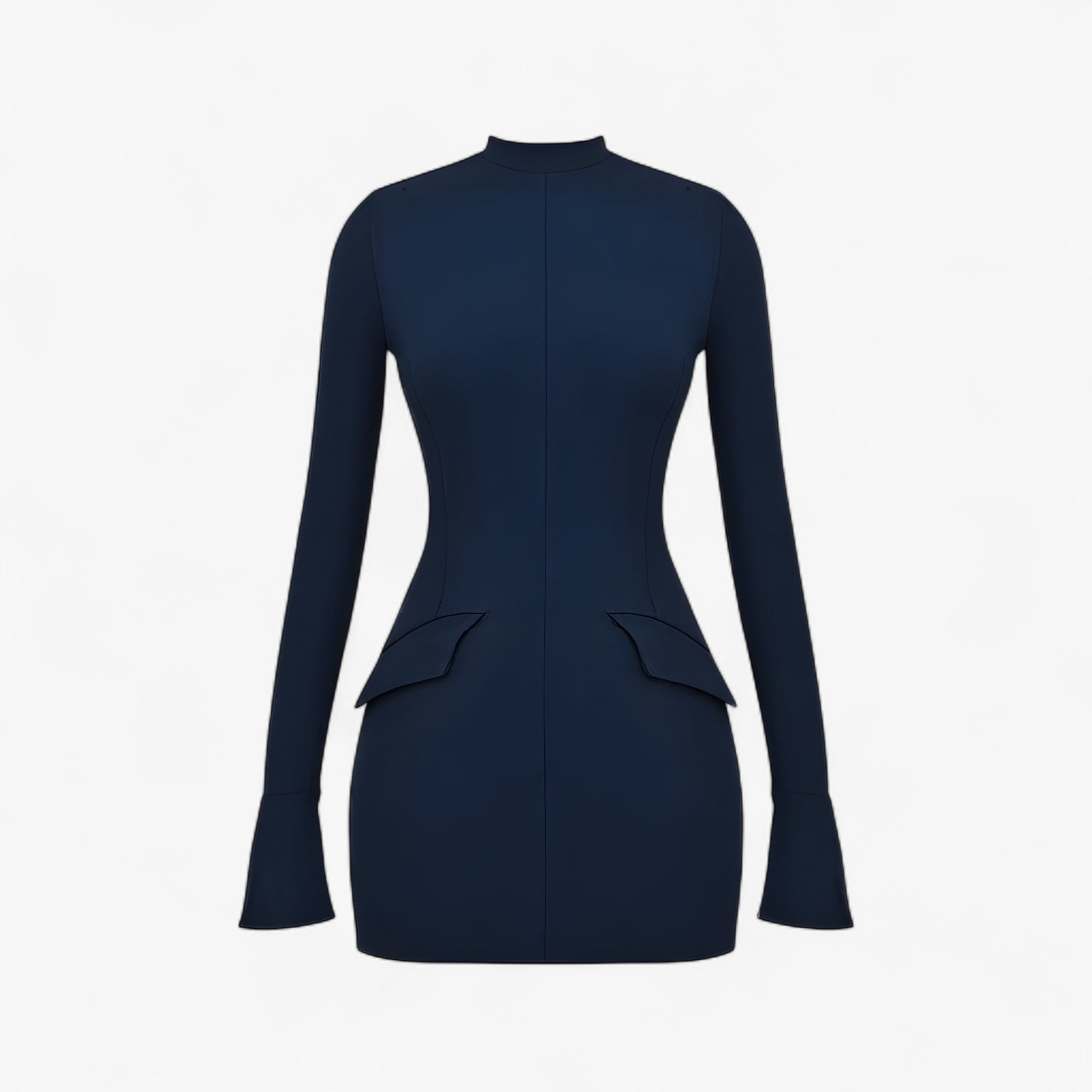Fallon | Abito che scolpisce con eleganza - blu navy - female dress - Concept Palermo