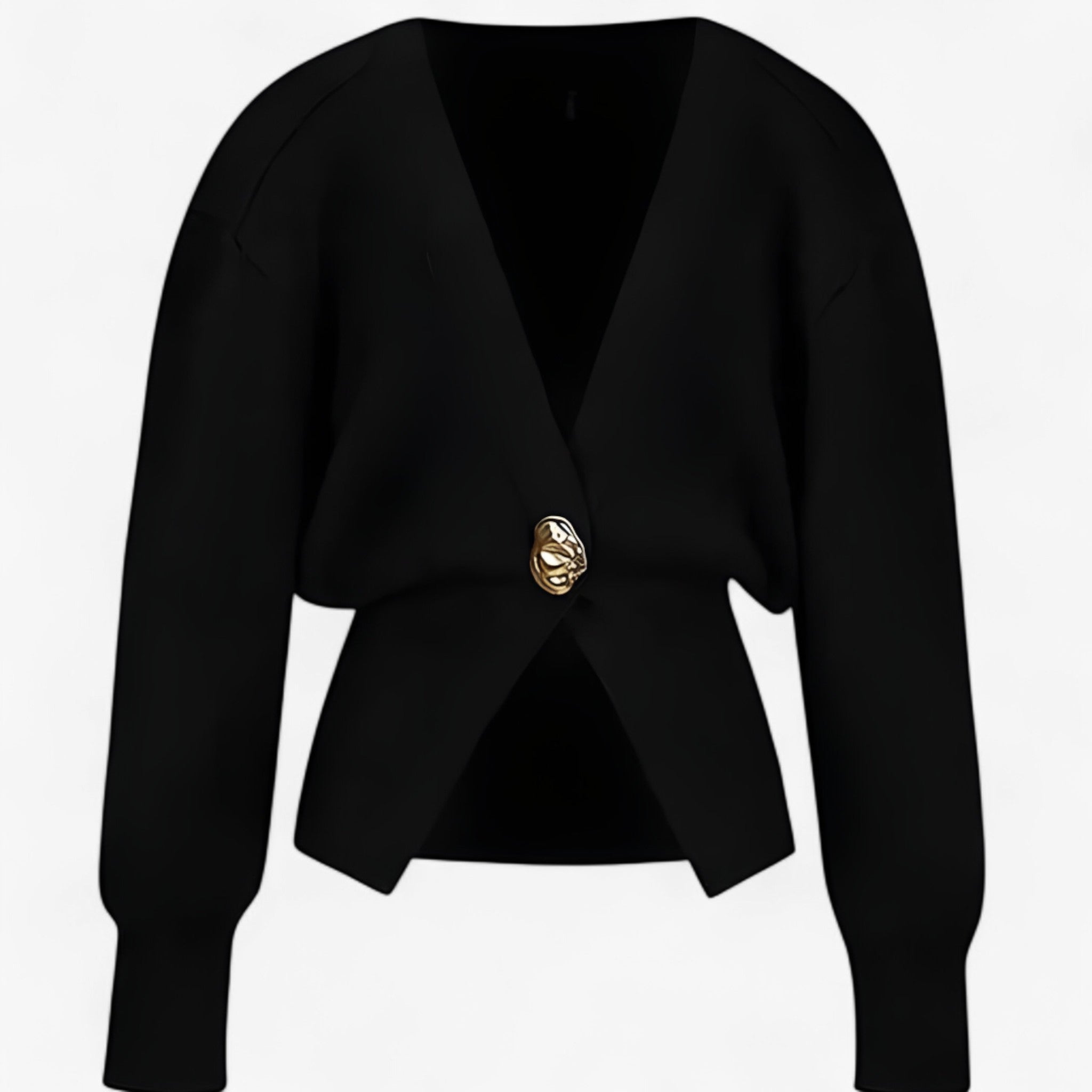 Greta | Maglia avvolgente dallo stile boho - Nero - female coat female dress - Concept Palermo