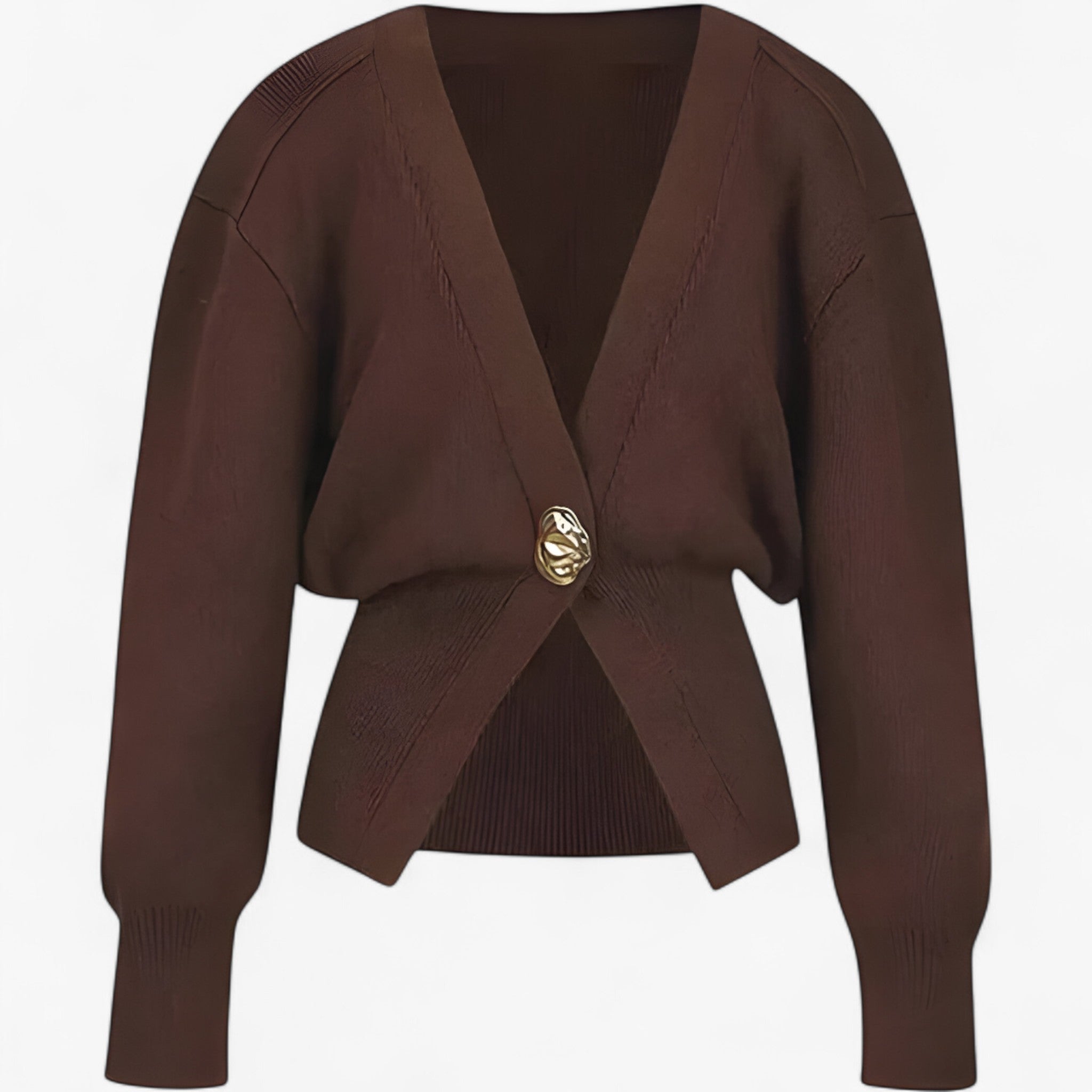 Greta | Maglia avvolgente dallo stile boho - Marrone - female coat female dress - Concept Palermo