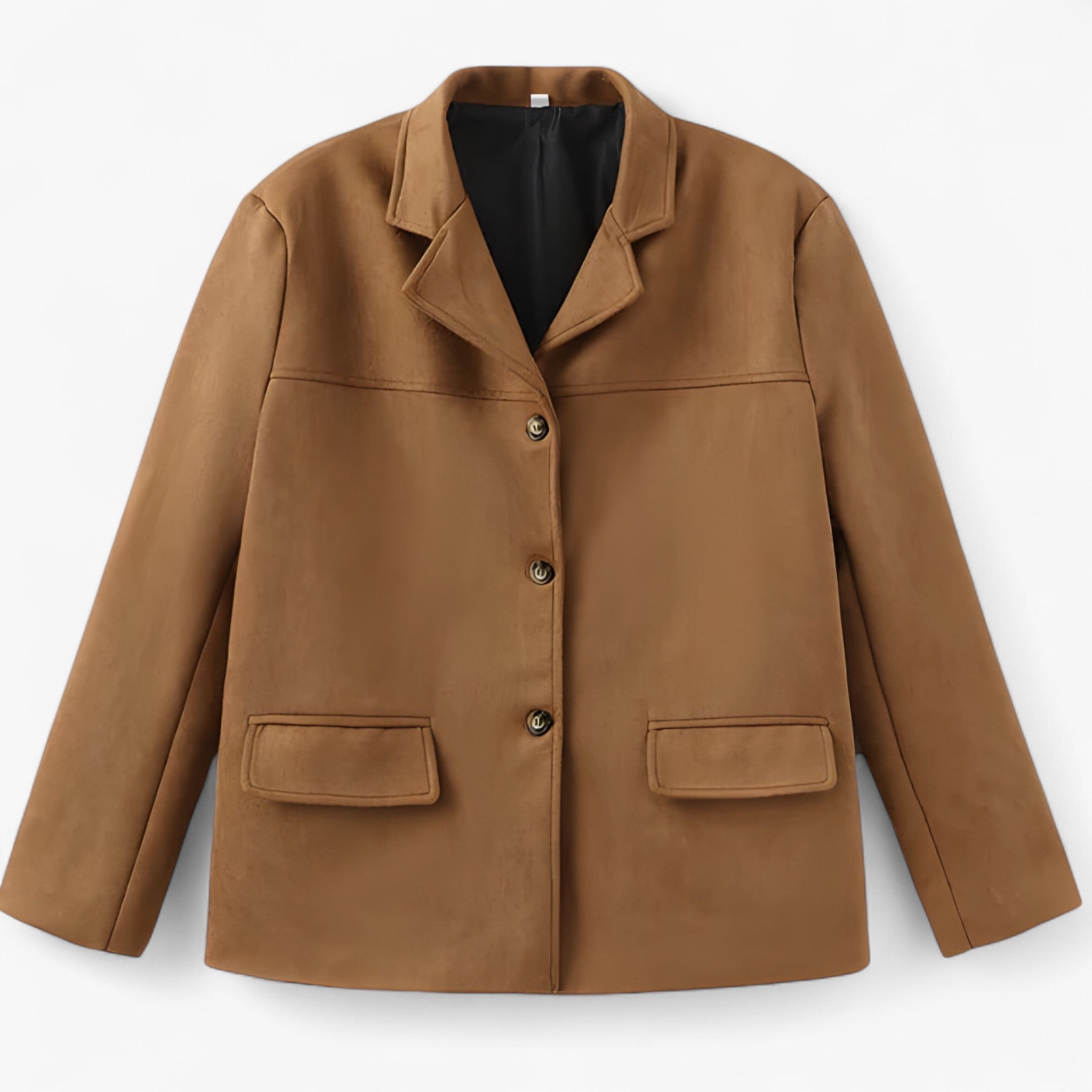 Margot | Giacca minimalista con taglio raffinato - Marrone - coats coats for women - Concept Palermo