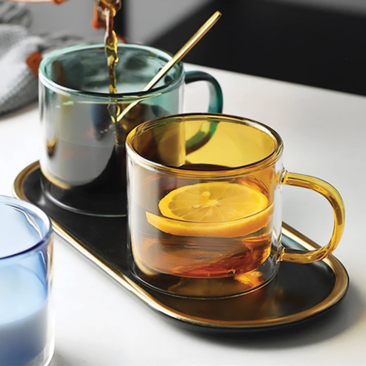 Elegante Suna Bicchieri di Vetro | Bicchieri Stilosi e Sofisticati per una Cena Elegante - - Decor Kitchen Mug Tableware - Concept Palermo