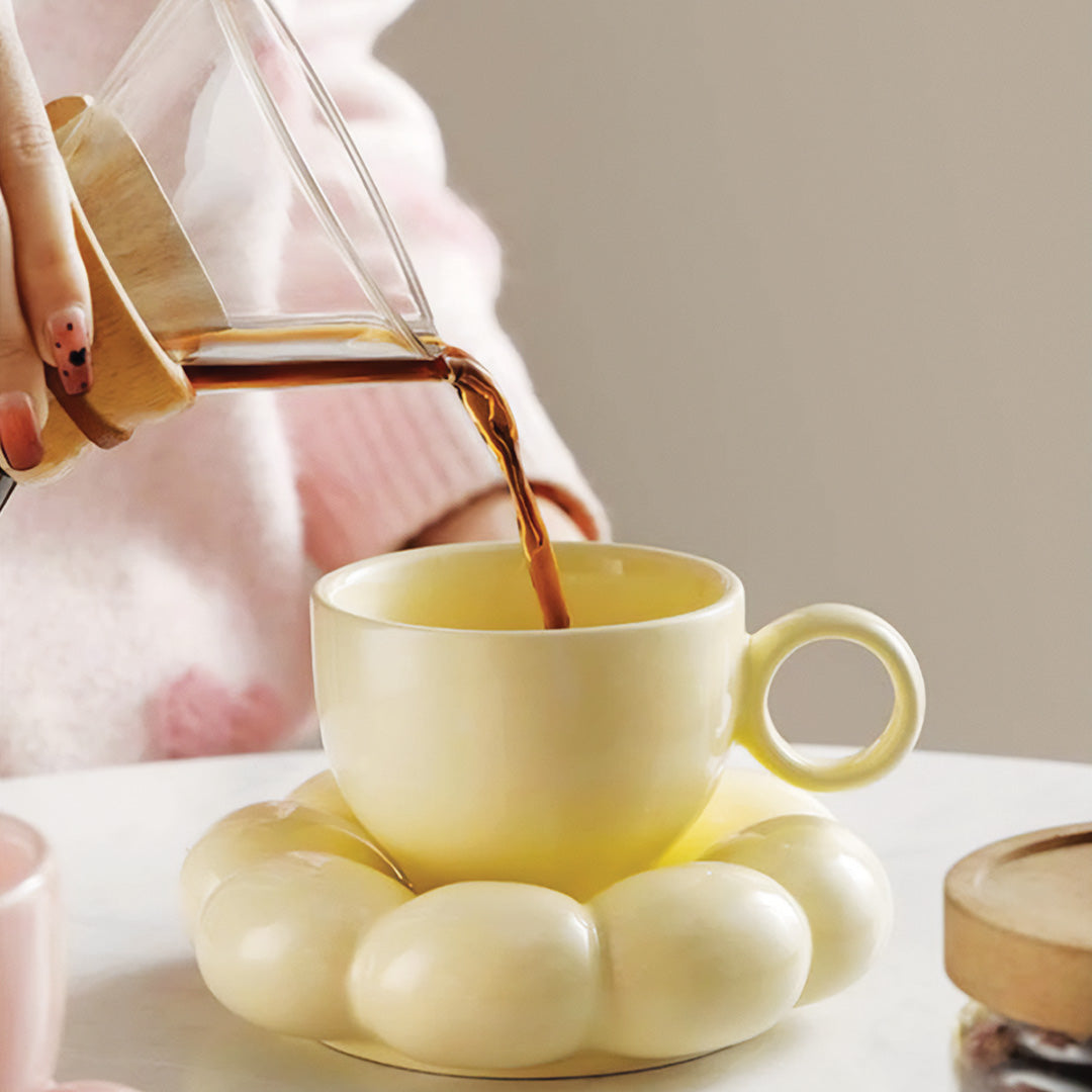 Affascinante Tazza di Girasole | Un Incantevole Sogno di Fiori per il Tuo Caffè Mattutino - Giallo - Ceramics Decor Kitchen Mug Tableware - Concept Palermo