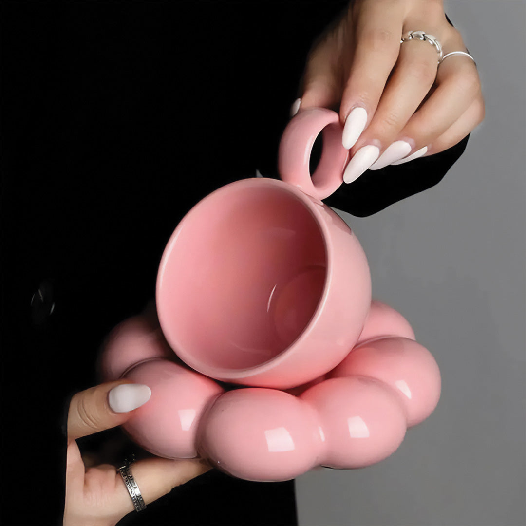 Affascinante Tazza di Girasole | Un Incantevole Sogno di Fiori per il Tuo Caffè Mattutino - Rosa - Ceramics Decor Kitchen Mug Tableware - Concept Palermo