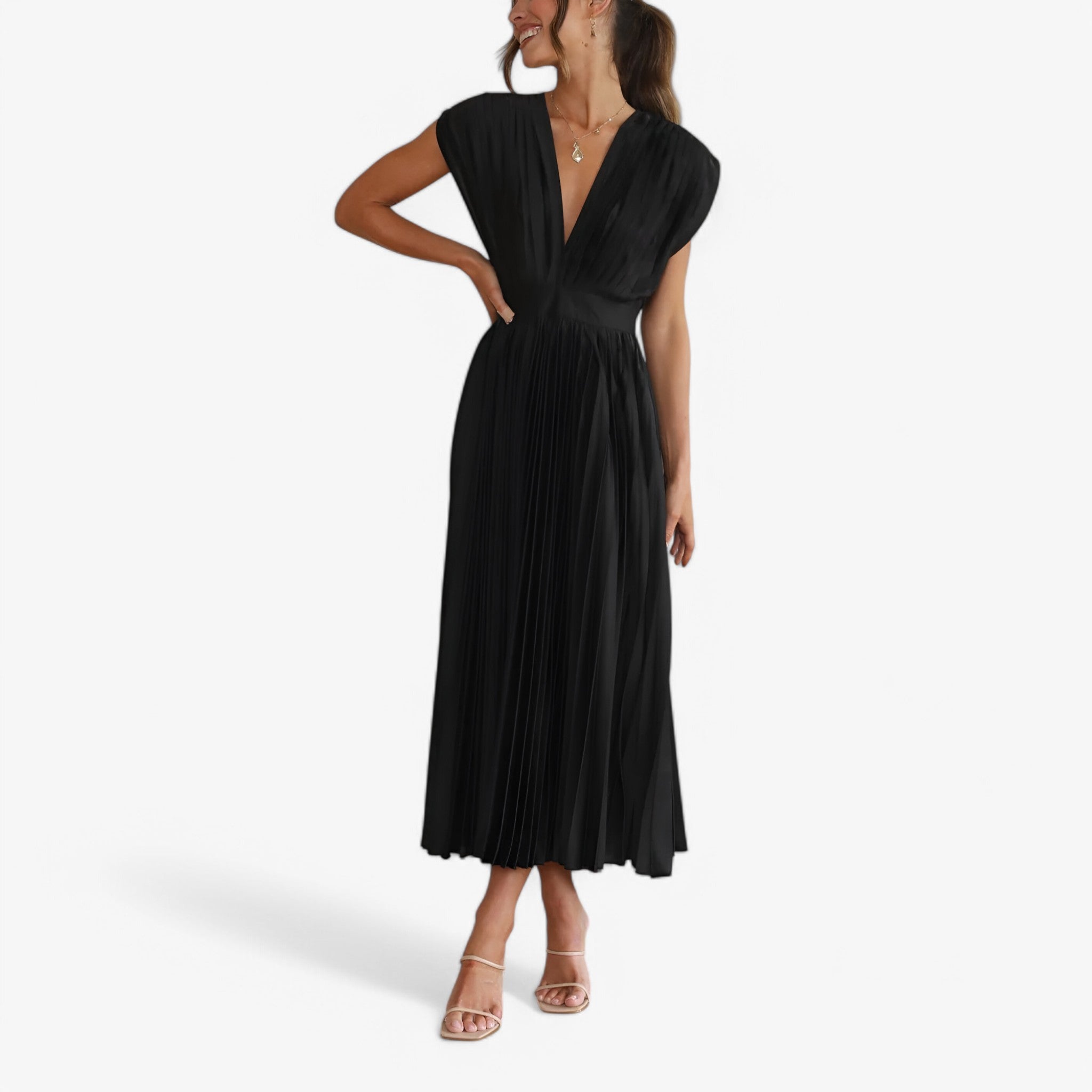 Ava | Maxi abito a pieghe - Elegante e confortevole - - - Concept Palermo