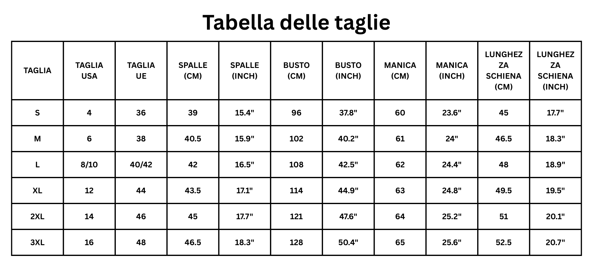 Size Guide