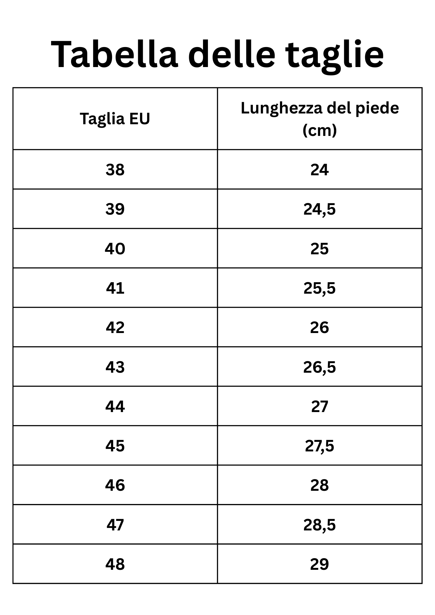 Size Guide