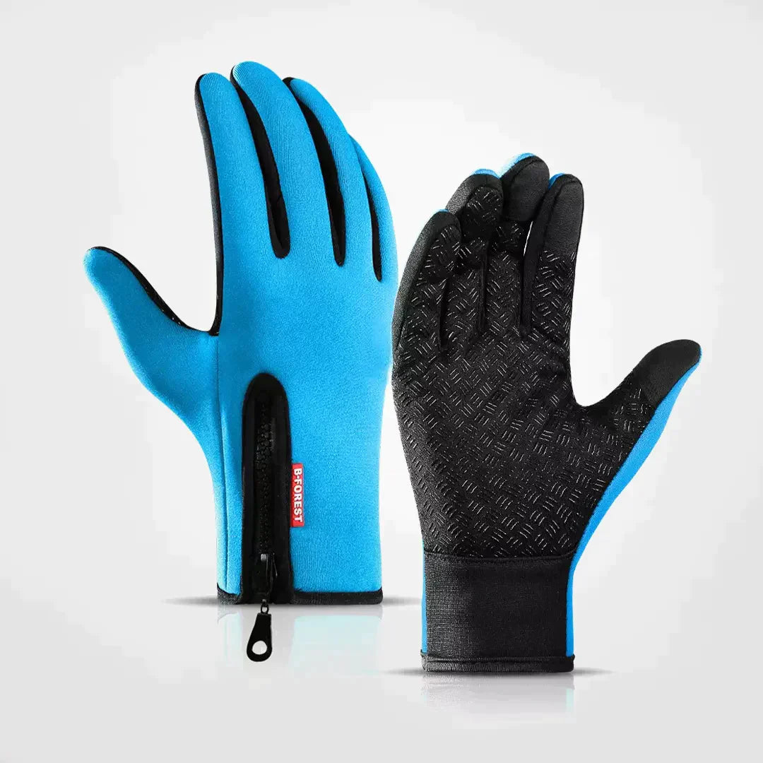 Guanti Satino | Thermo - Mantengono le mani calde in tutte le condizioni atmosferiche - Azzurro - alle producten collectie dames heren mode winter - Concept Palermo