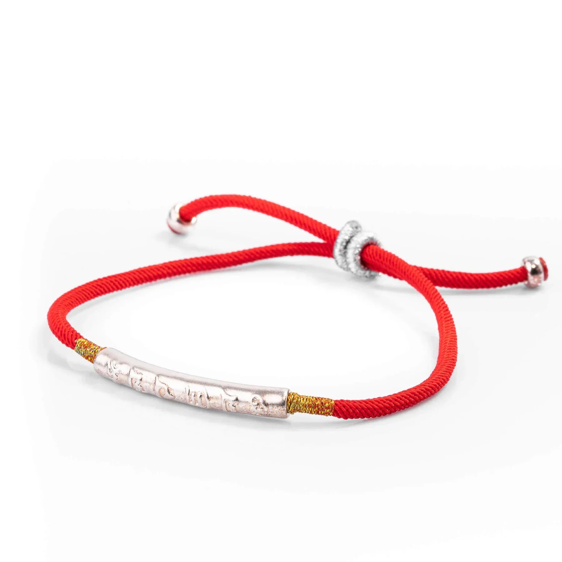 Braccialetto tibetano della fortuna Buddismo - Argento - bracelet for men BRACELETS - Concept Palermo