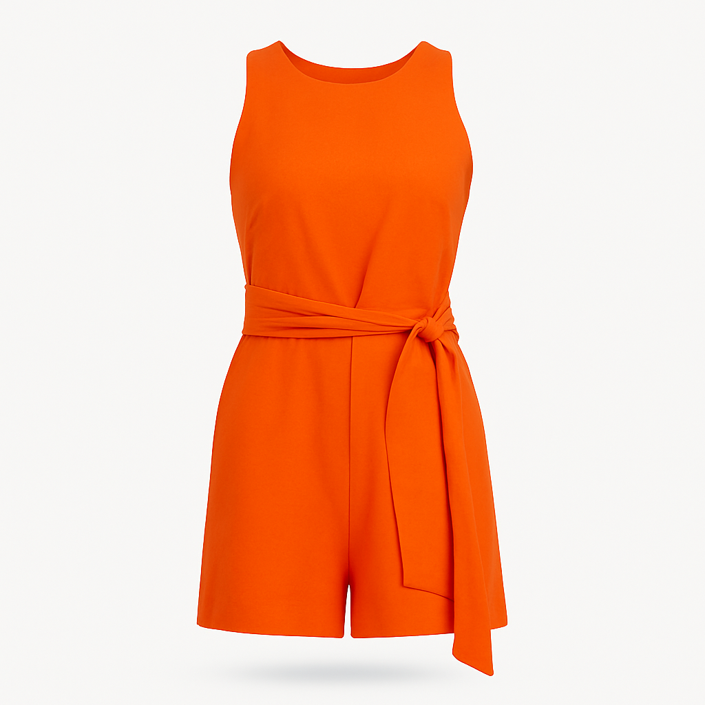 Hazel | Tuta Elegante Donna per Ogni Occasione - Arancio - abbigliamento versatile abito formale casual chic moda donna taglio moderno tuta elegante tuta poliestere vestibilità comoda - Concept Palermo