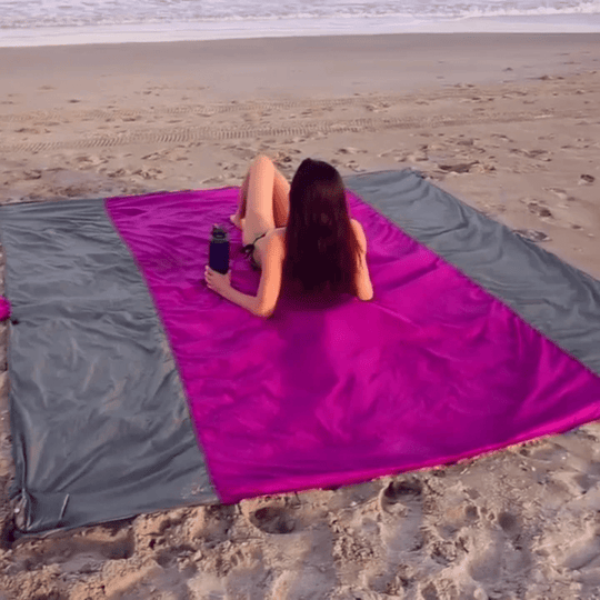 Mr Beach Tappetino da spiaggia senza sabbia Ultimate Beach - Viola 200x210cm - beach mats - Concept Palermo