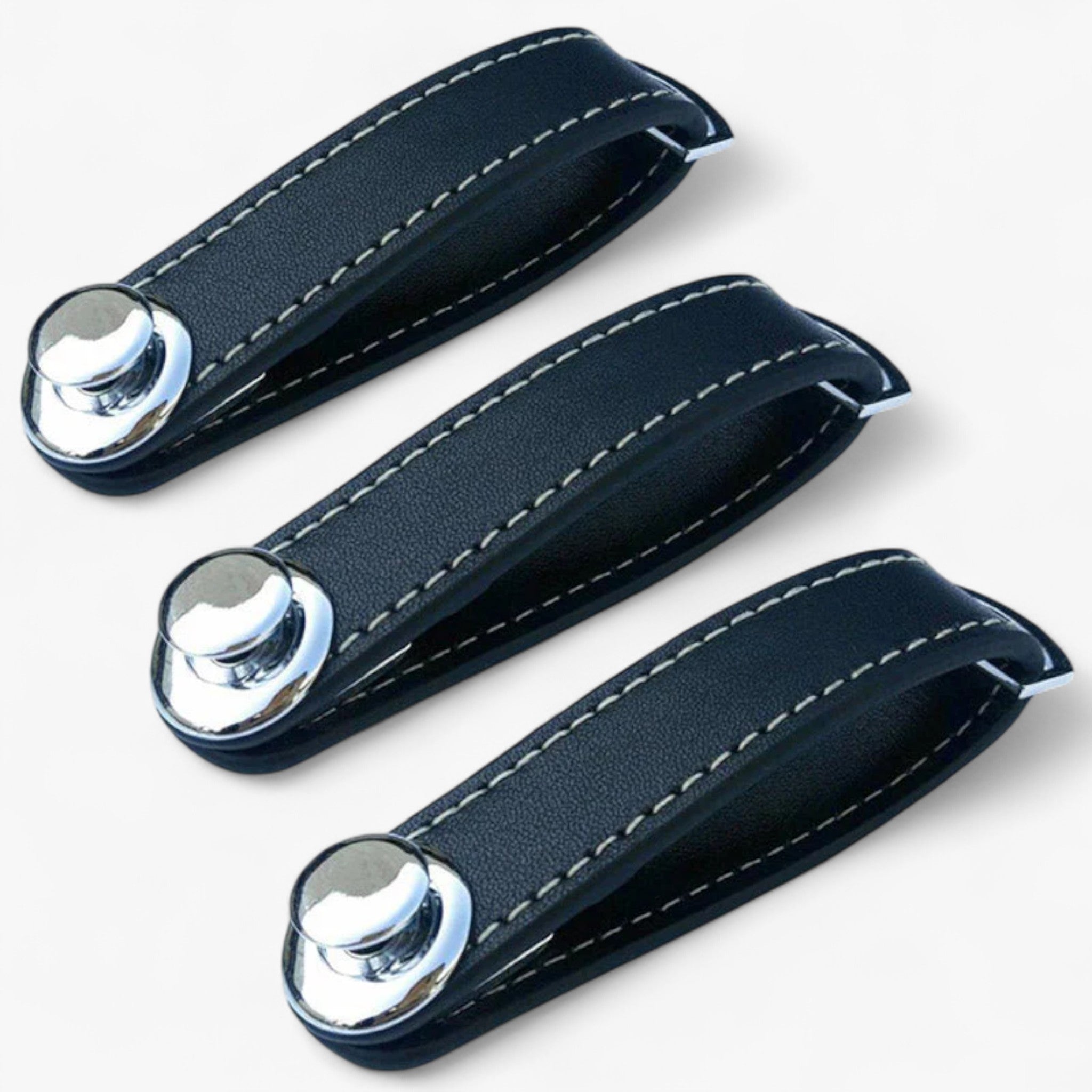 Organizzatore di Chiavi in Pelle™ (1+2 GRATIS) - Nero 3 Pezzi - key key organizer - Concept Palermo