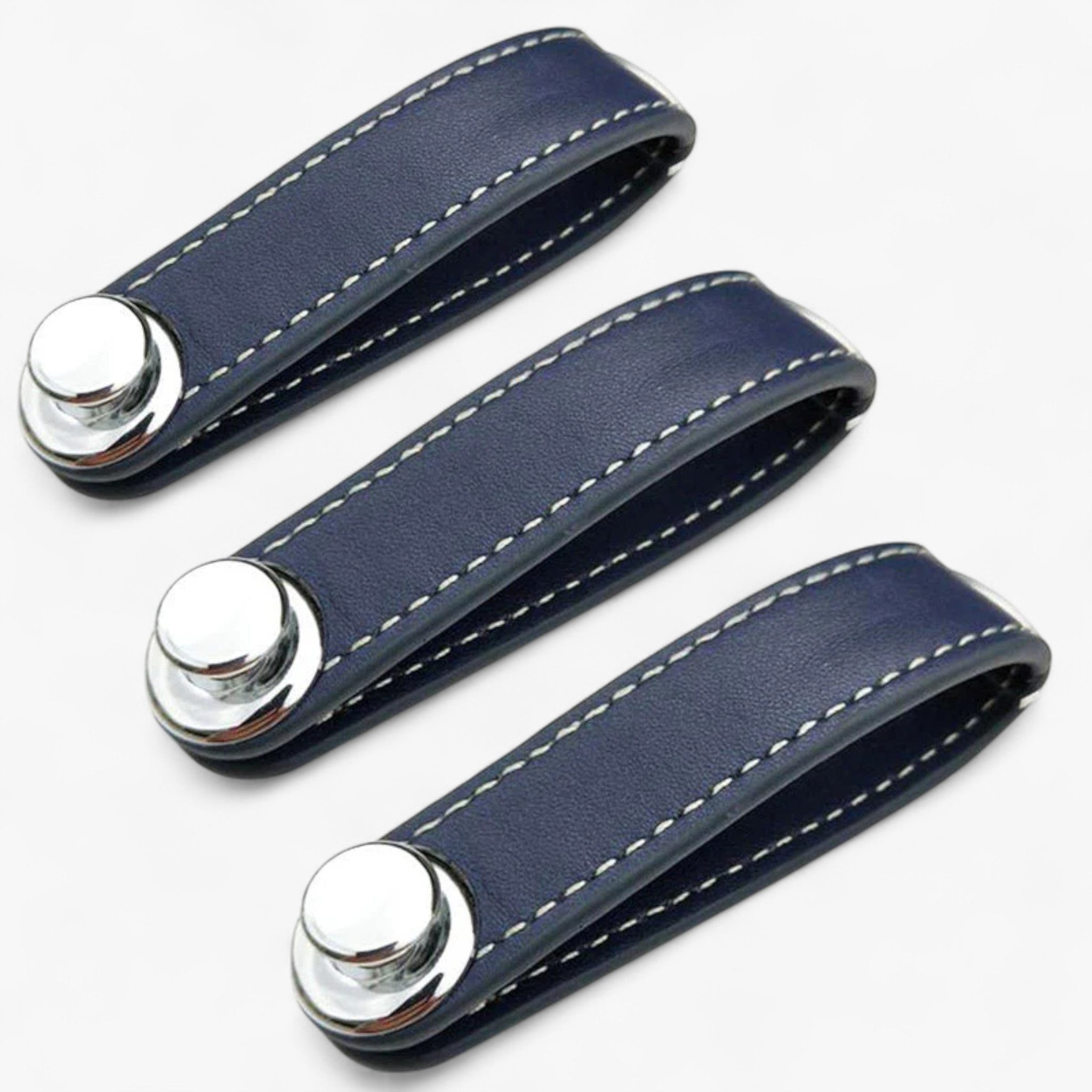 Organizzatore di Chiavi in Pelle™ (1+2 GRATIS) - Blu 3 Pezzi - key key organizer - Concept Palermo