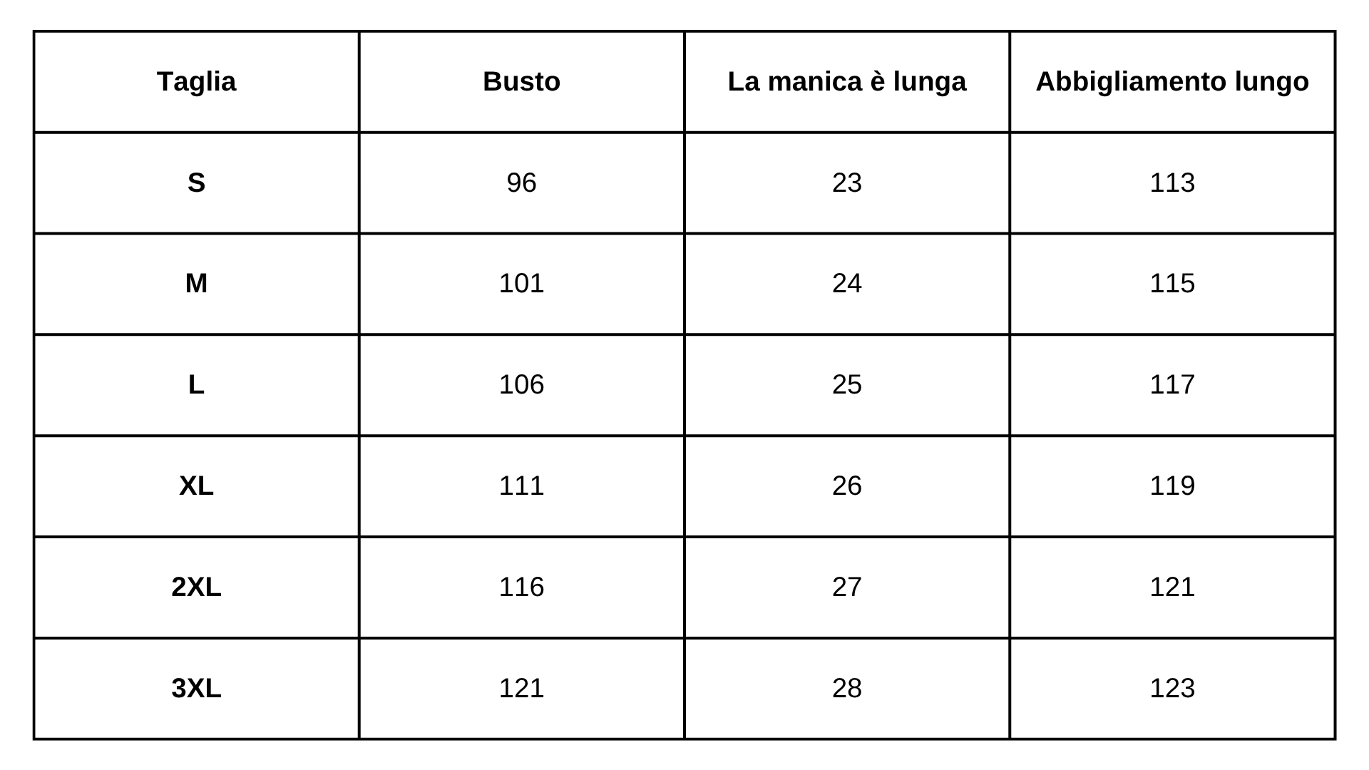 Size Guide