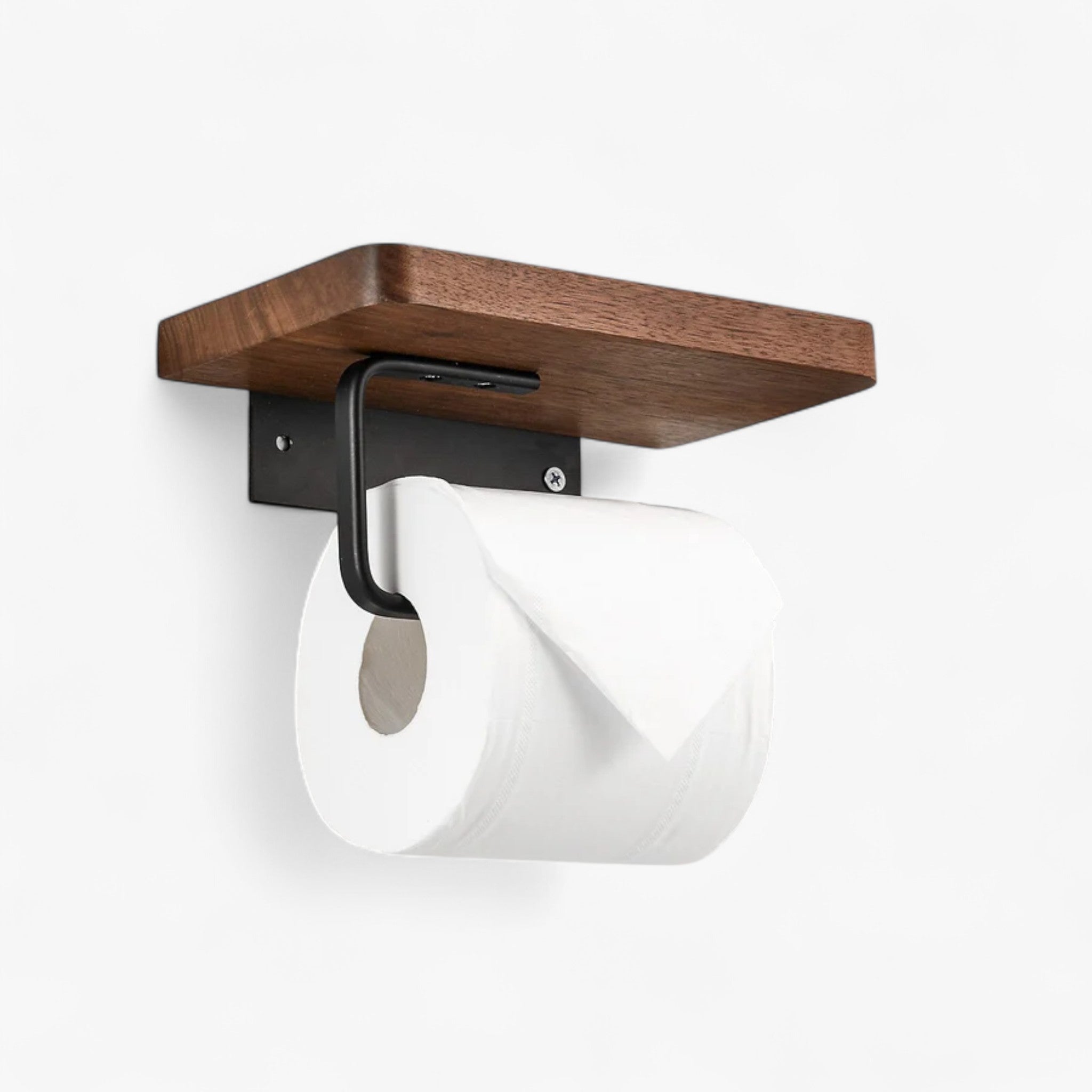 SmartHome - Porta carta igienica in legno | supporto per telefono | igienico - - Bathroom accessories Home phone holder toilet paper holder - Concept Palermo