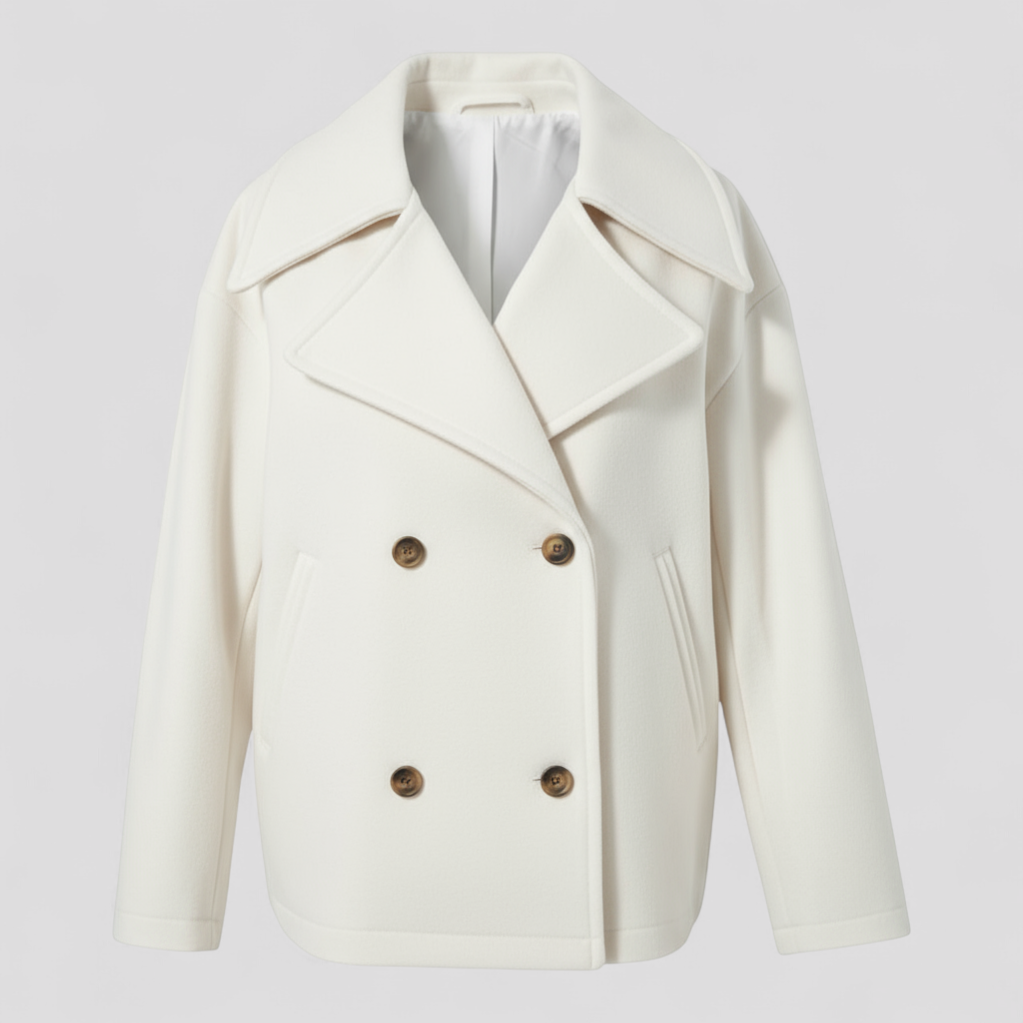 Estelle | Giacca di lana corta – Elegante calore - Avorio - shop now trendy fashion - Concept Palermo